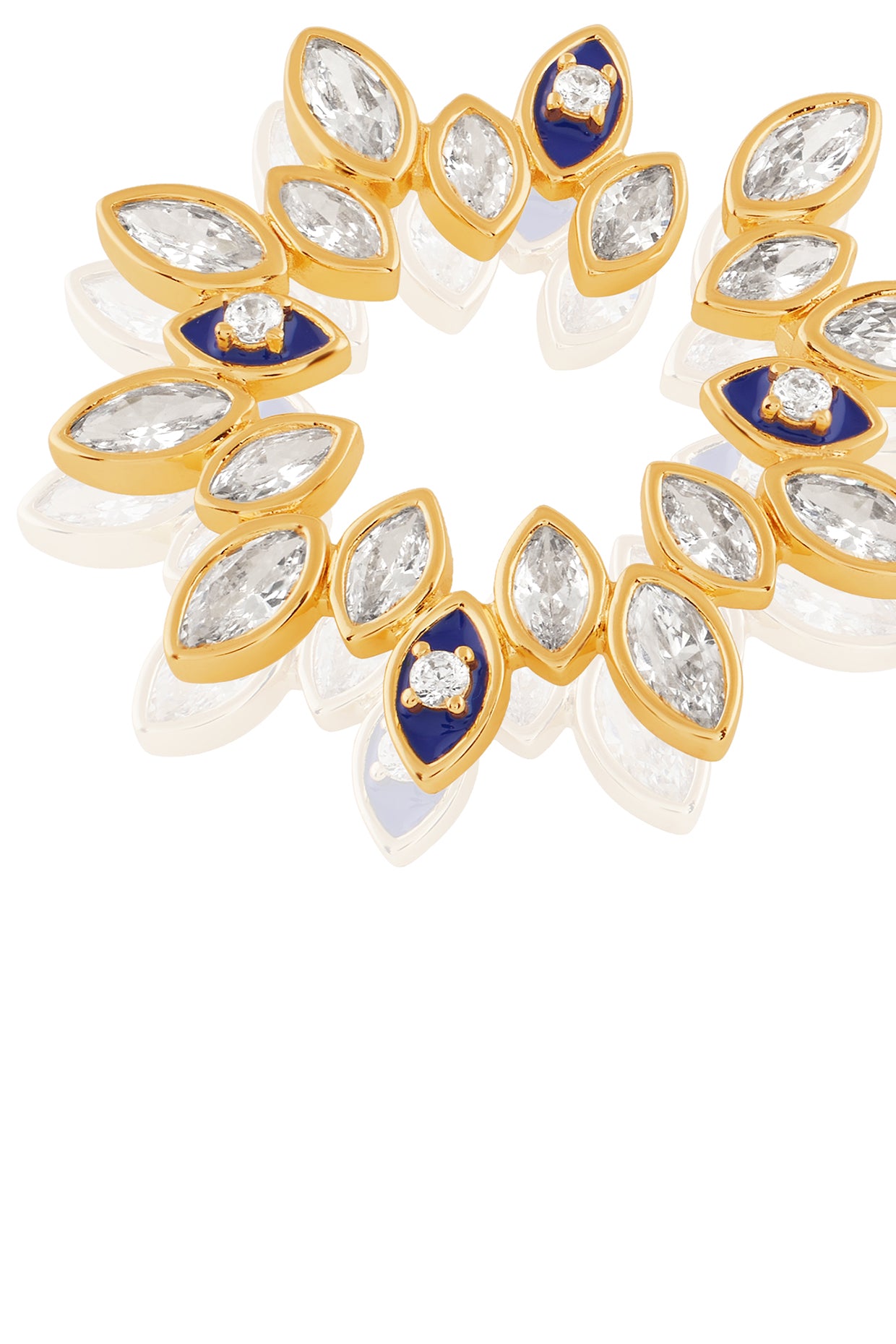 Divine Eye Studs In 18kt Gold Plated