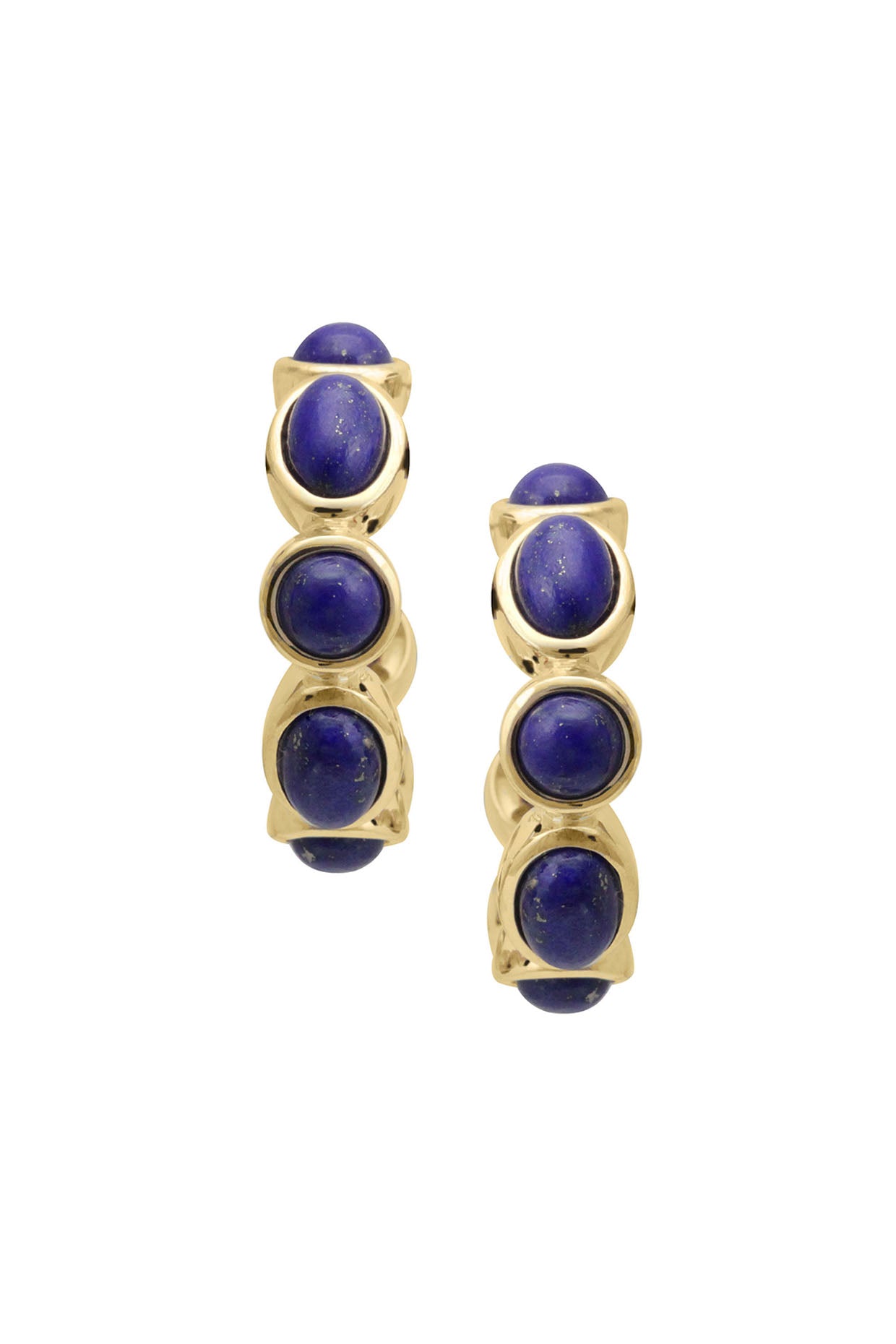 18Kt Gold Plated Lazura Medium Hoops