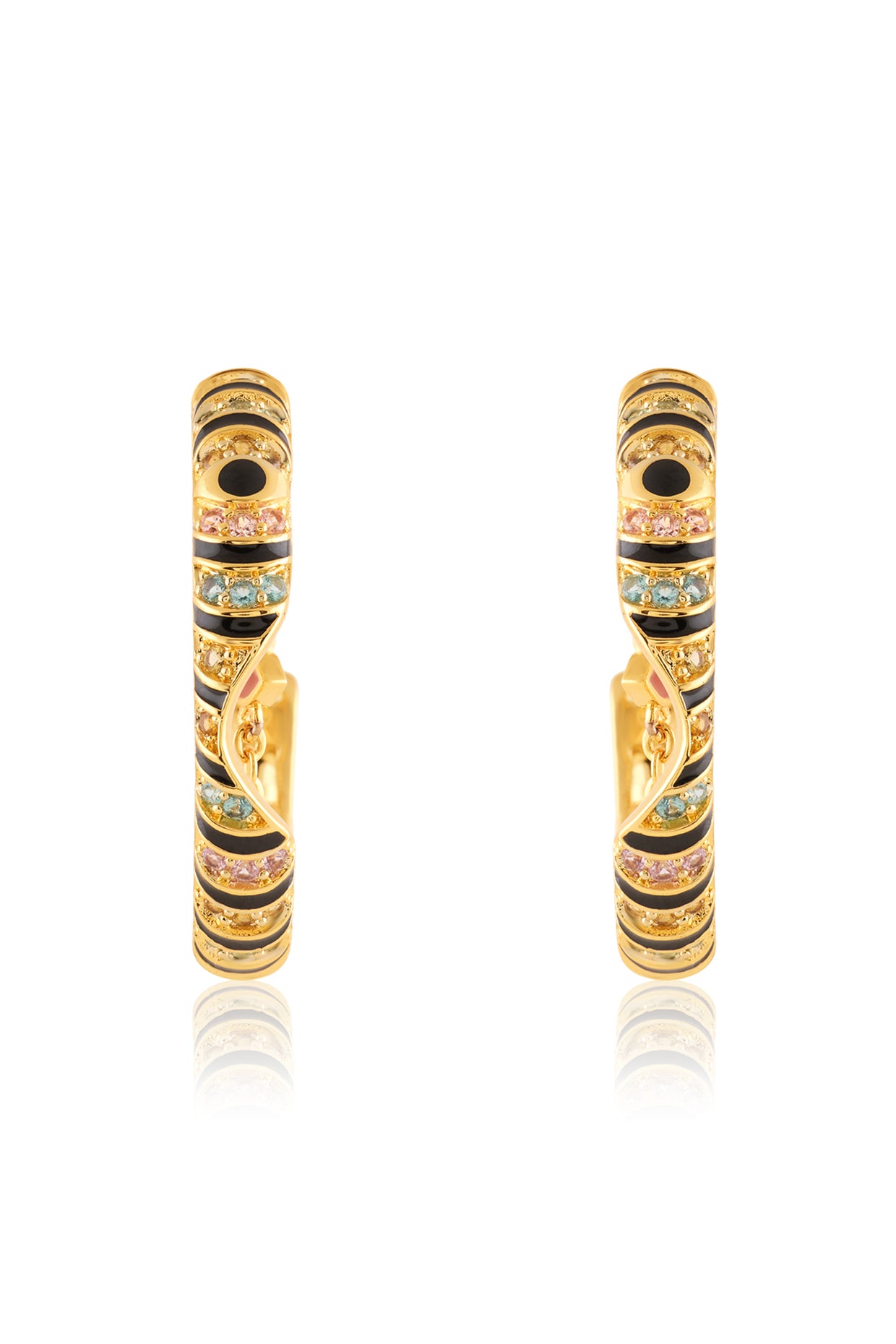 Illusia Statement Earrings In 18Kt Gold Plated