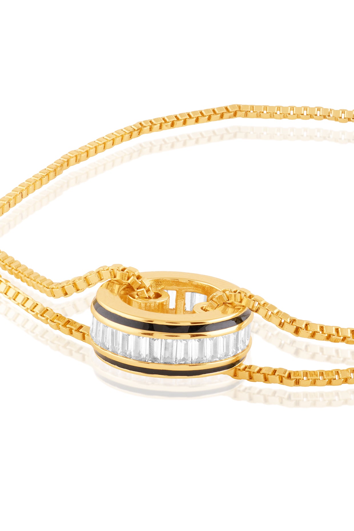 Vysion Bolo Bracelet In 18Kt Gold Plated