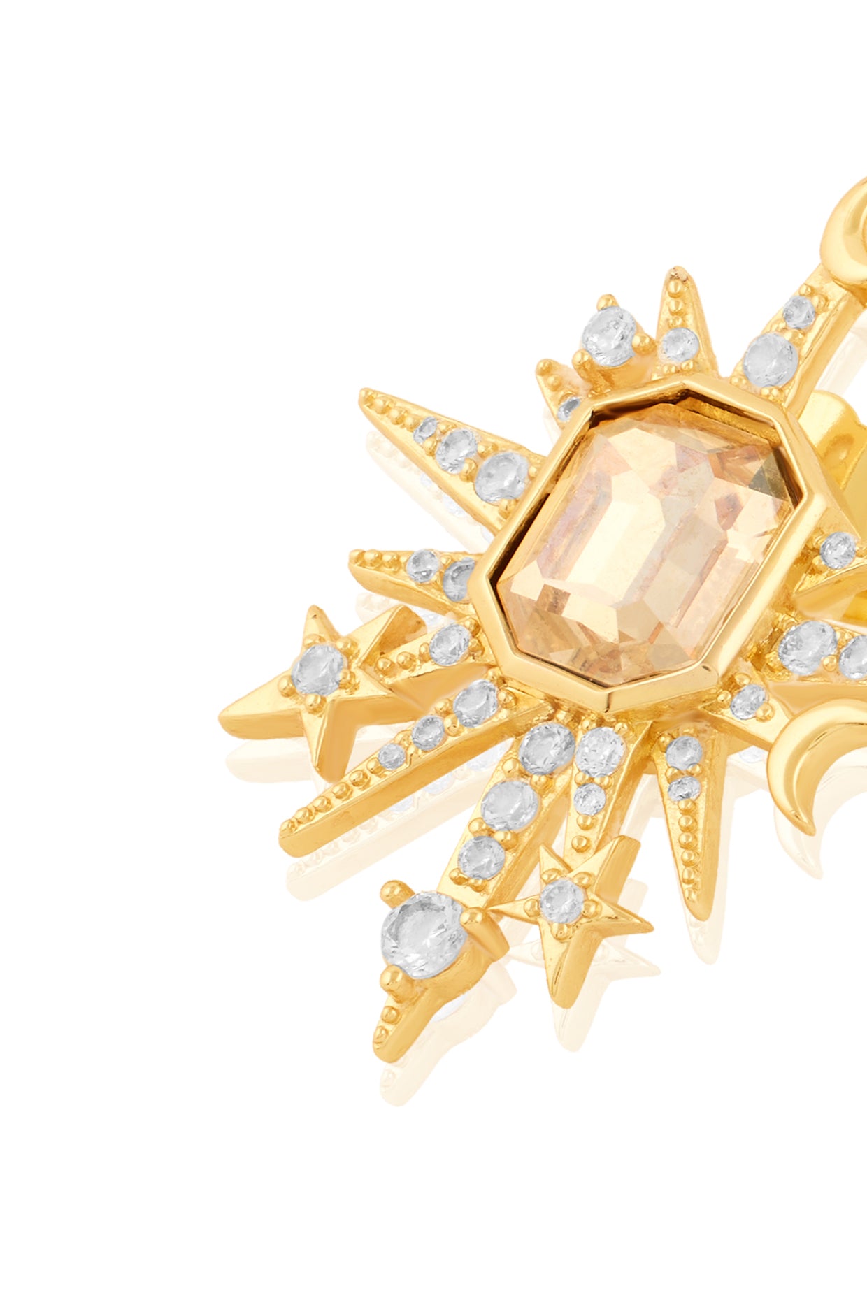 Shikha's Disco Drop Studs In 18Kt Gold Plated