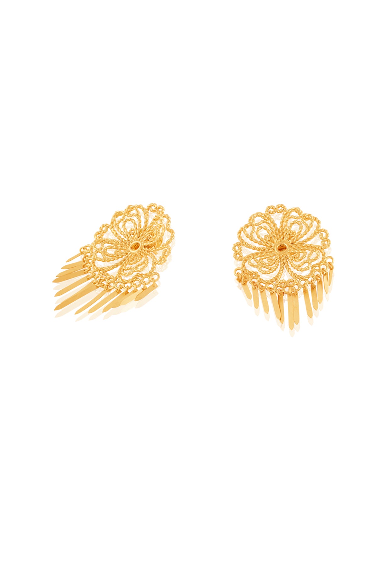 Mudejar Statement Earrings In 18Kt Gold Plated