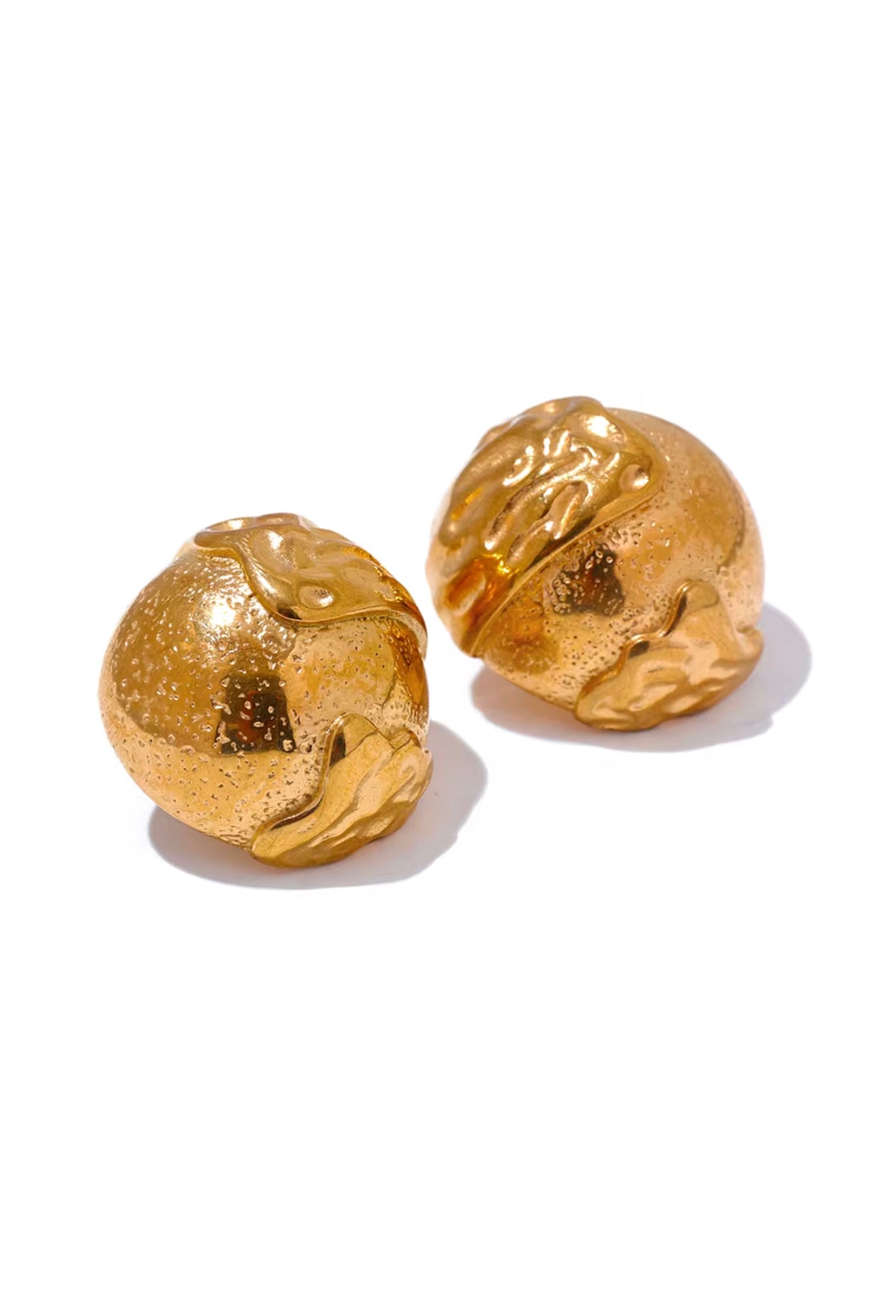 18Kt Gold Plated Coin Studs