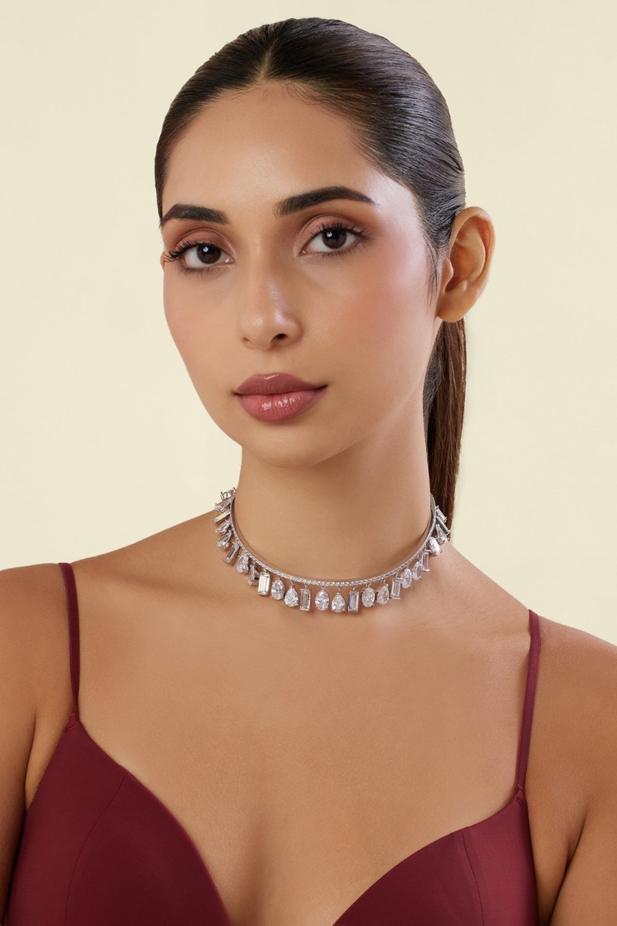 Chatelaine Diamante Botox Charm Necklace