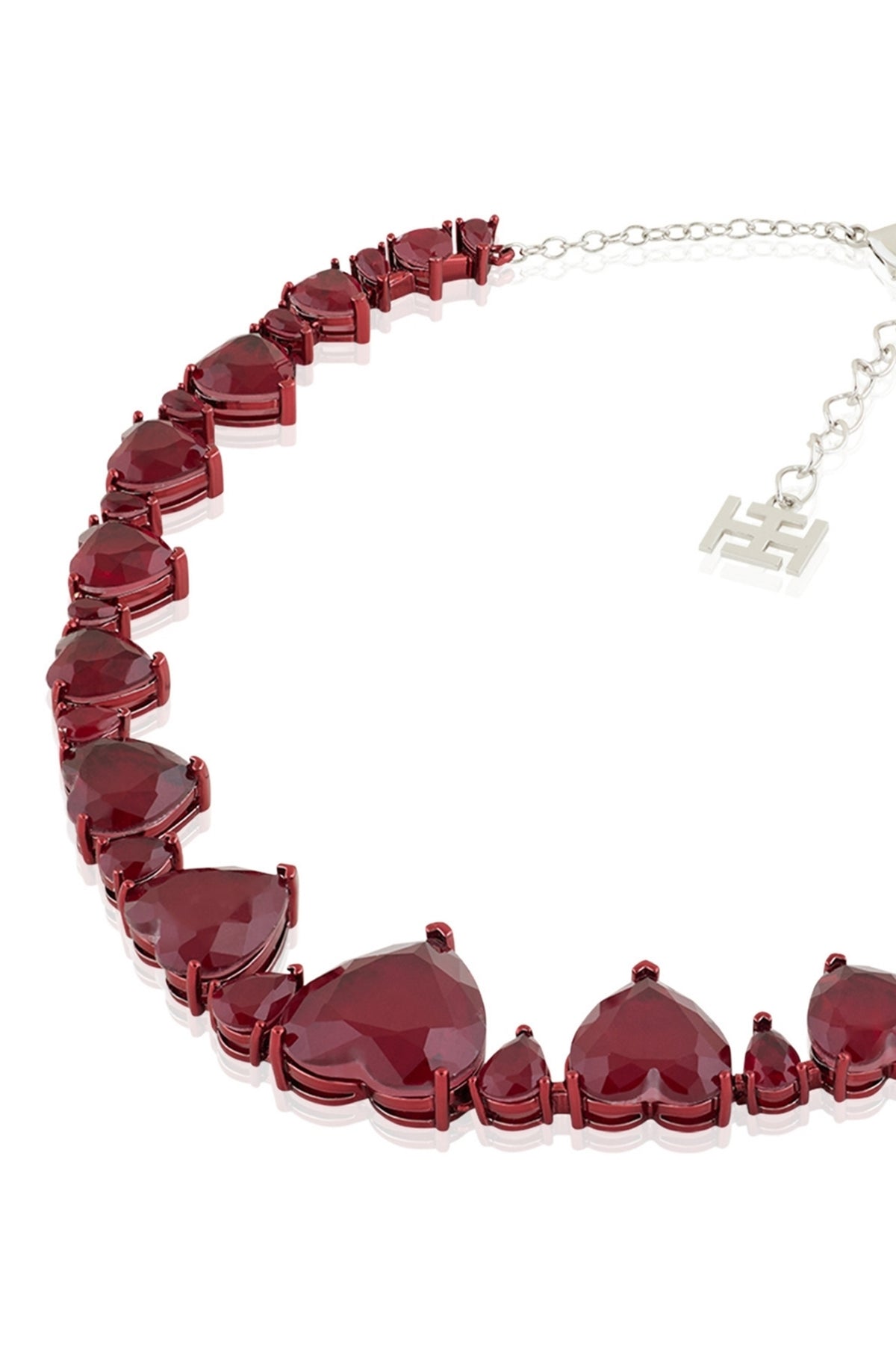 Reverse Hearts Ruby Botox Necklace