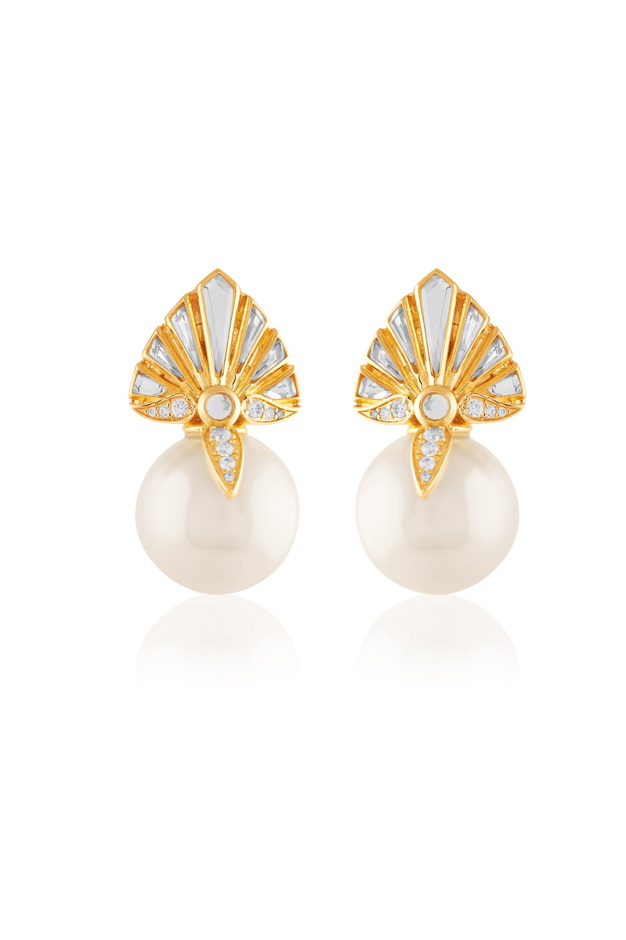 Filgrana Statement Studs In 18Kt Gold Plated