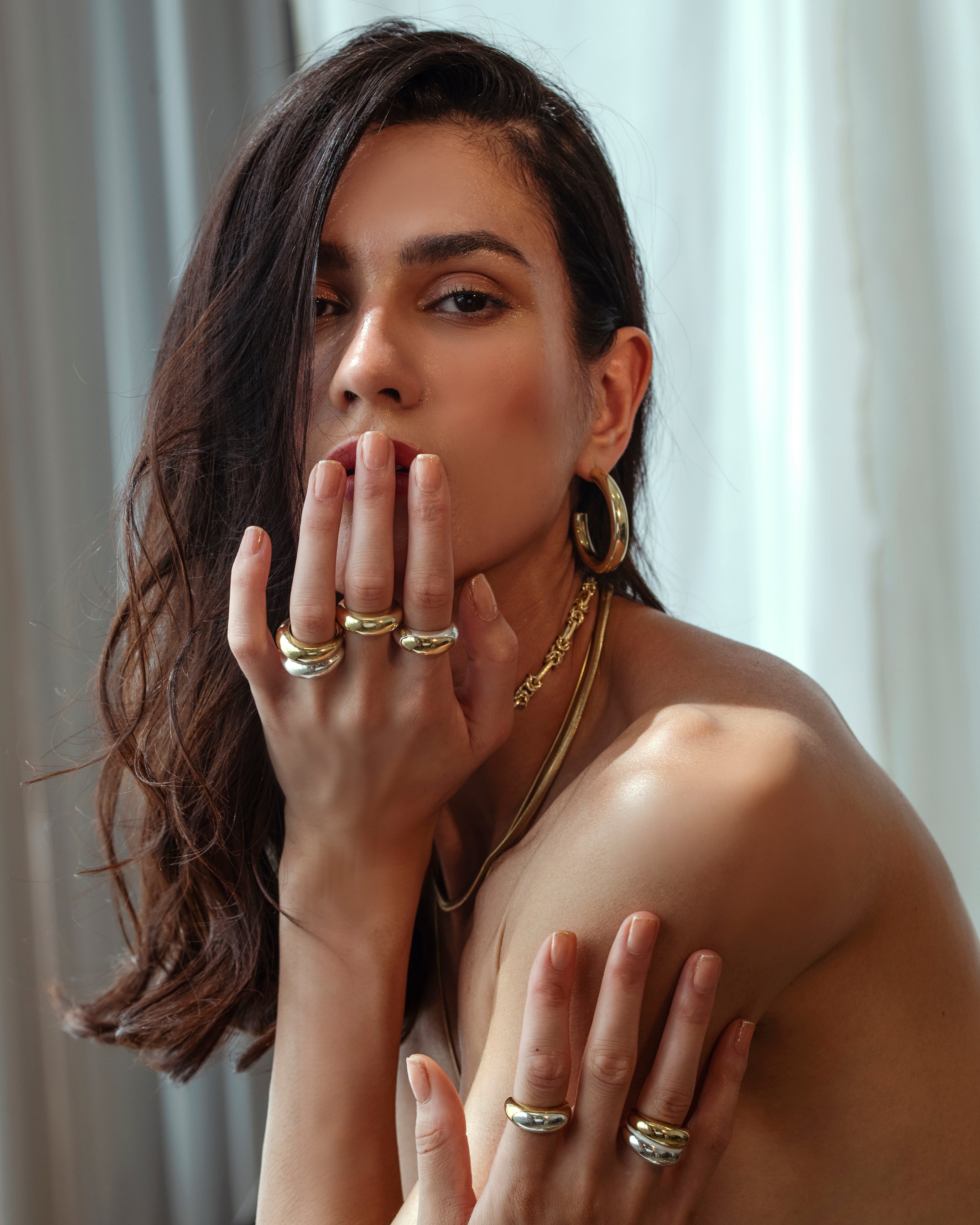 Silver Plated Dome Ring