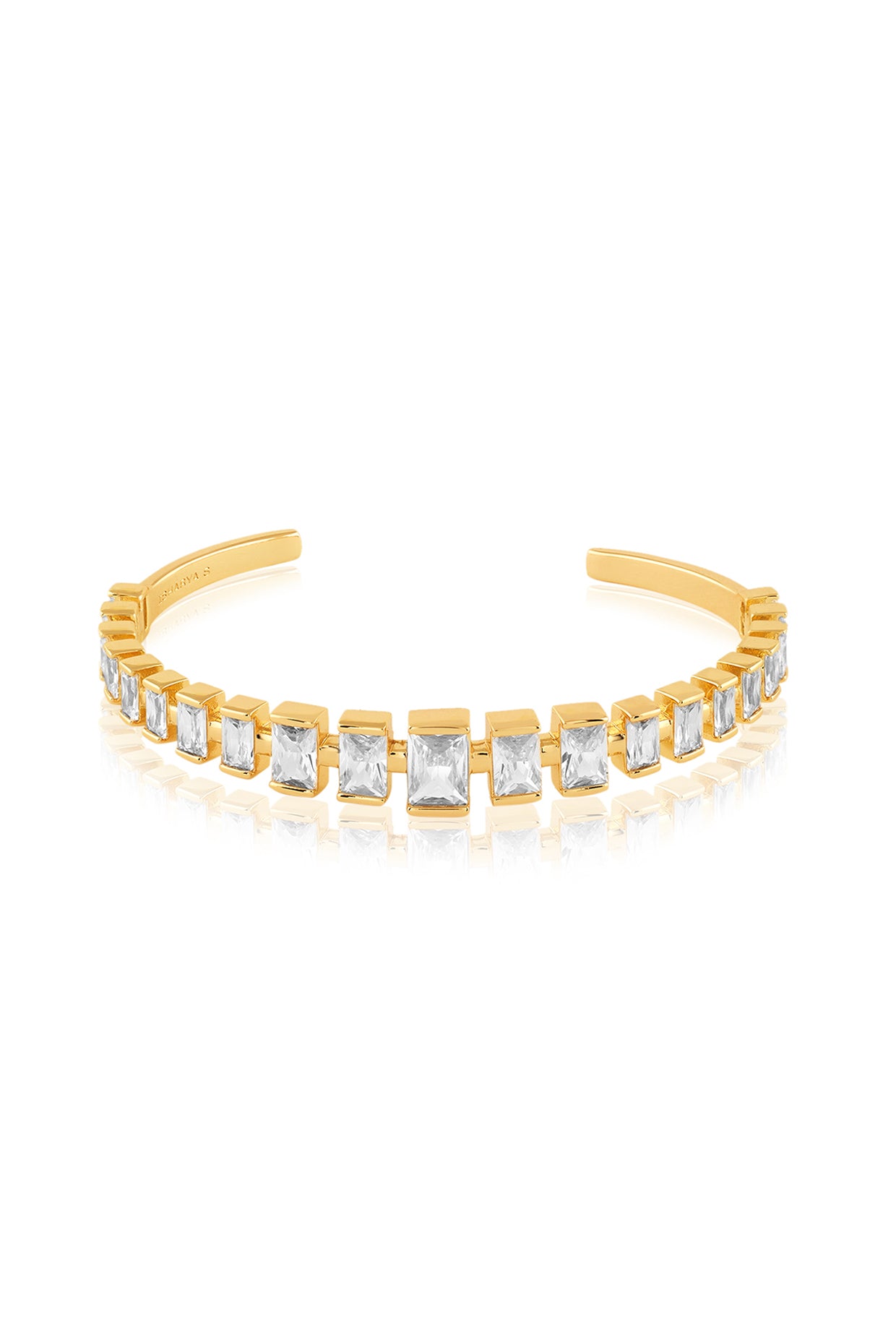 Divine Radiance Cuff In 18kt Gold Plated