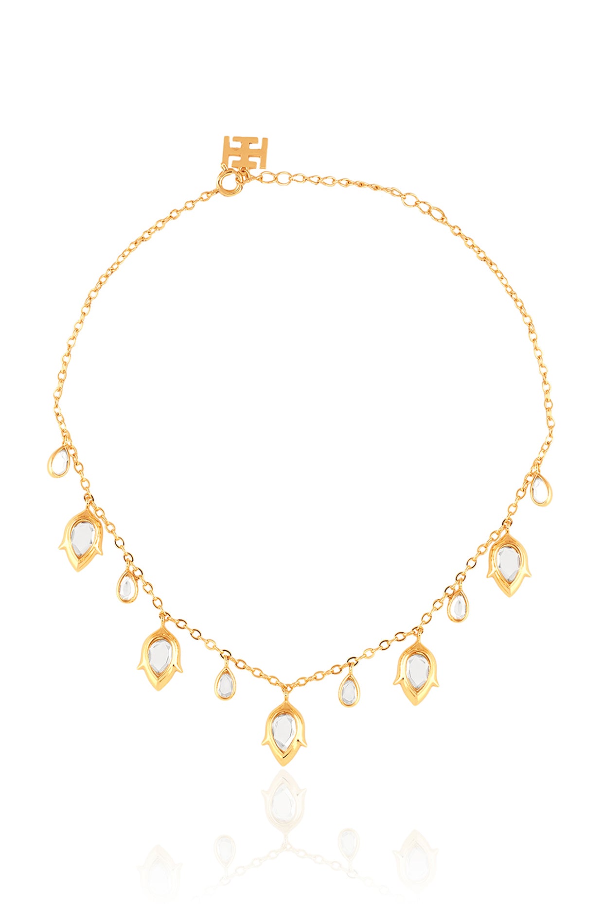 Caminho Charm Necklace In 18Kt Gold Plated