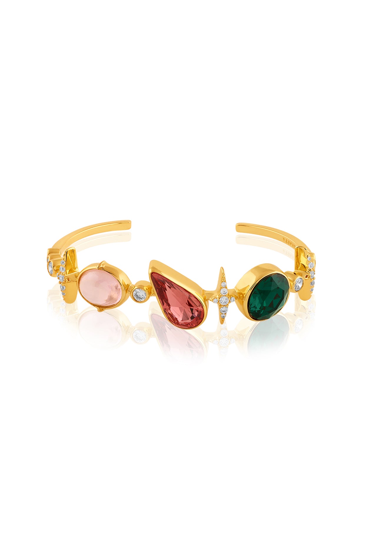 Radiara Cuff Bracelet In 18Kt Gold Plated