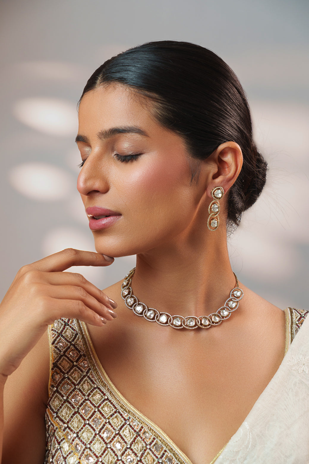 Alka Polki Necklace Set