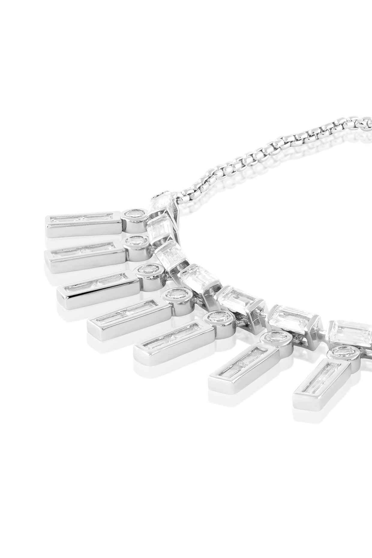 Theodora Charm Bracelet In Rhodium Plated