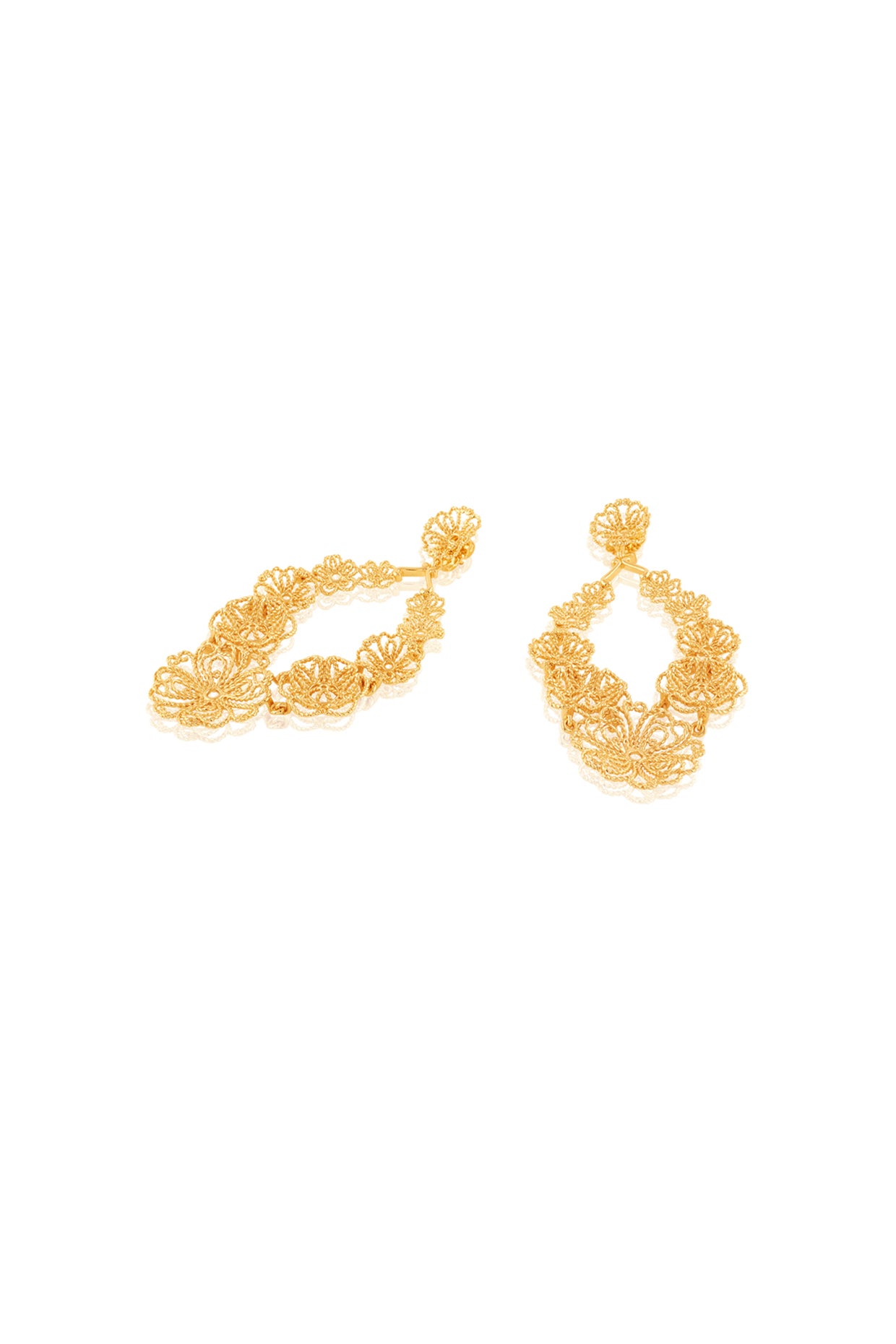 Miradouro Statement Drop Earrings In 18Kt Gold Plated