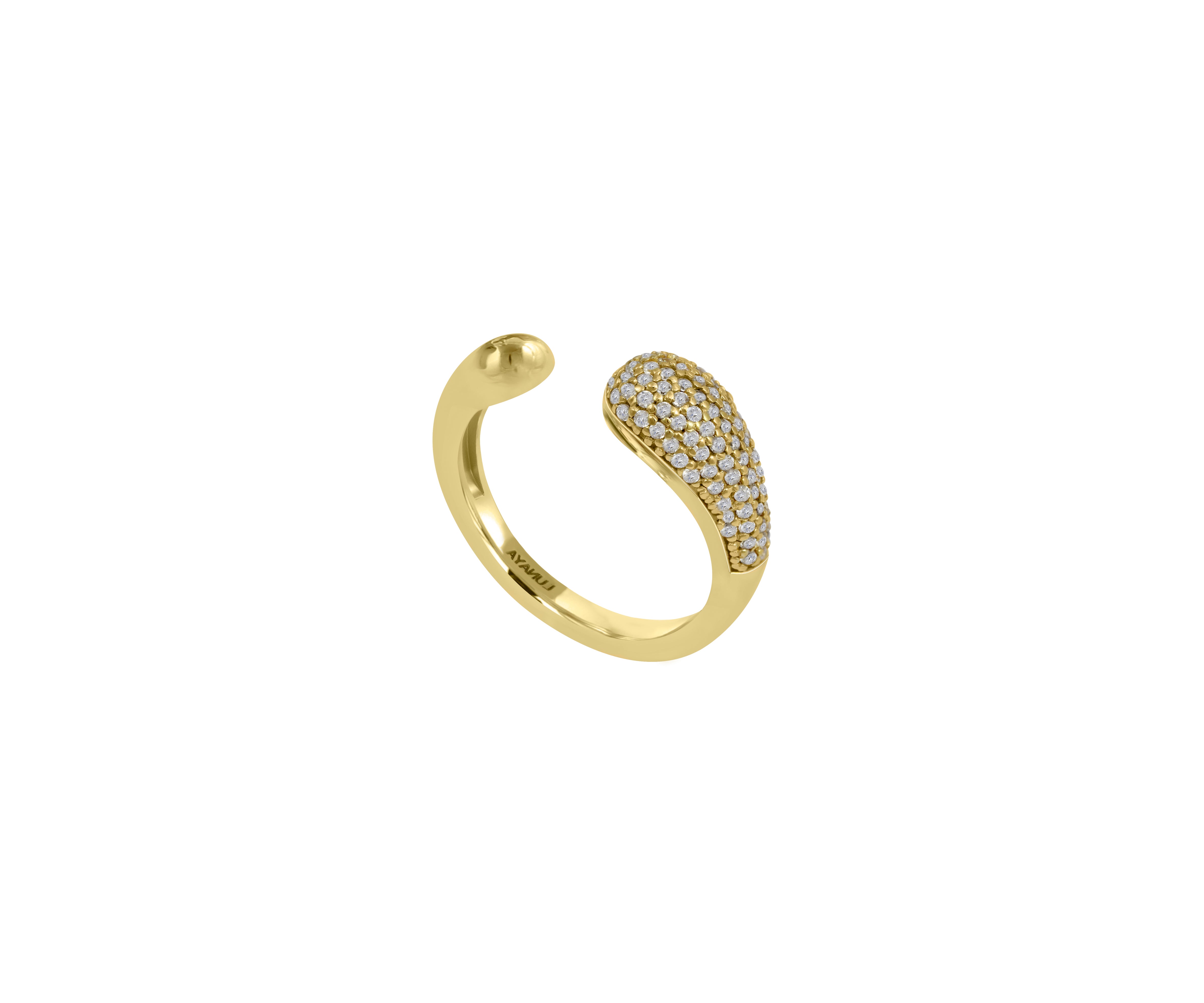 18Kt Gold Plated Zircon Band