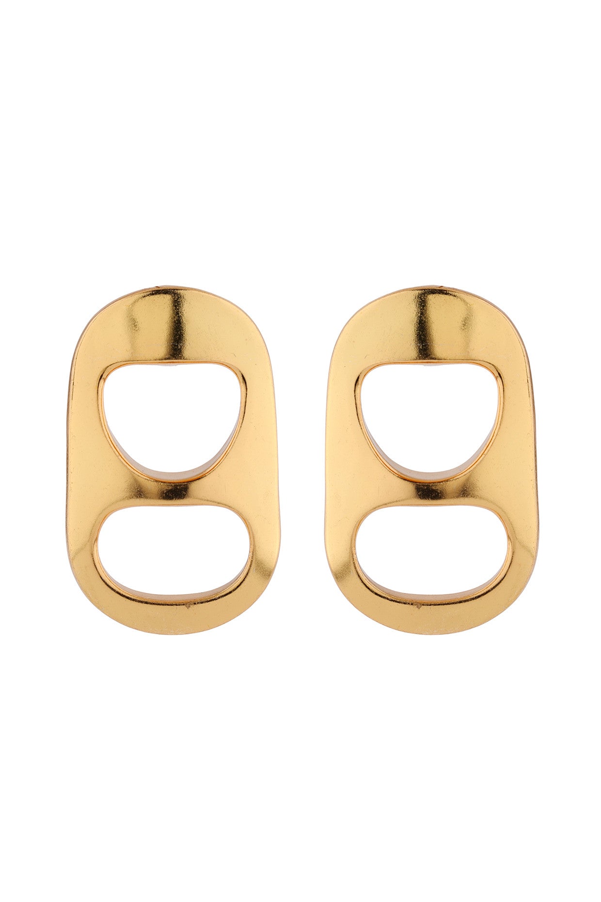 Dramatic Can Studs Earrings 22Kt Gold-Plated