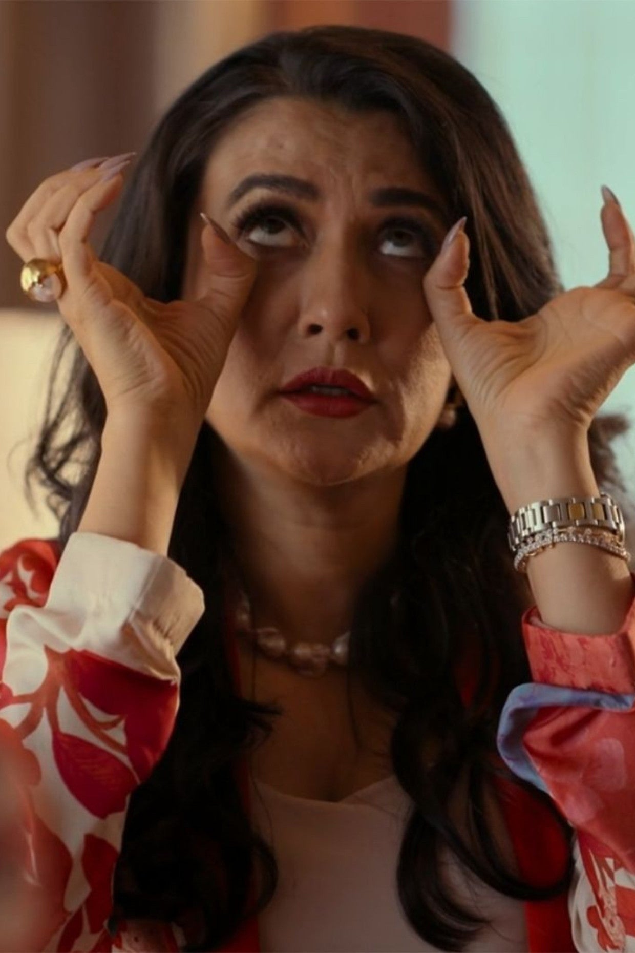 Dune Pearl Ring 22Kt Gold-Plated