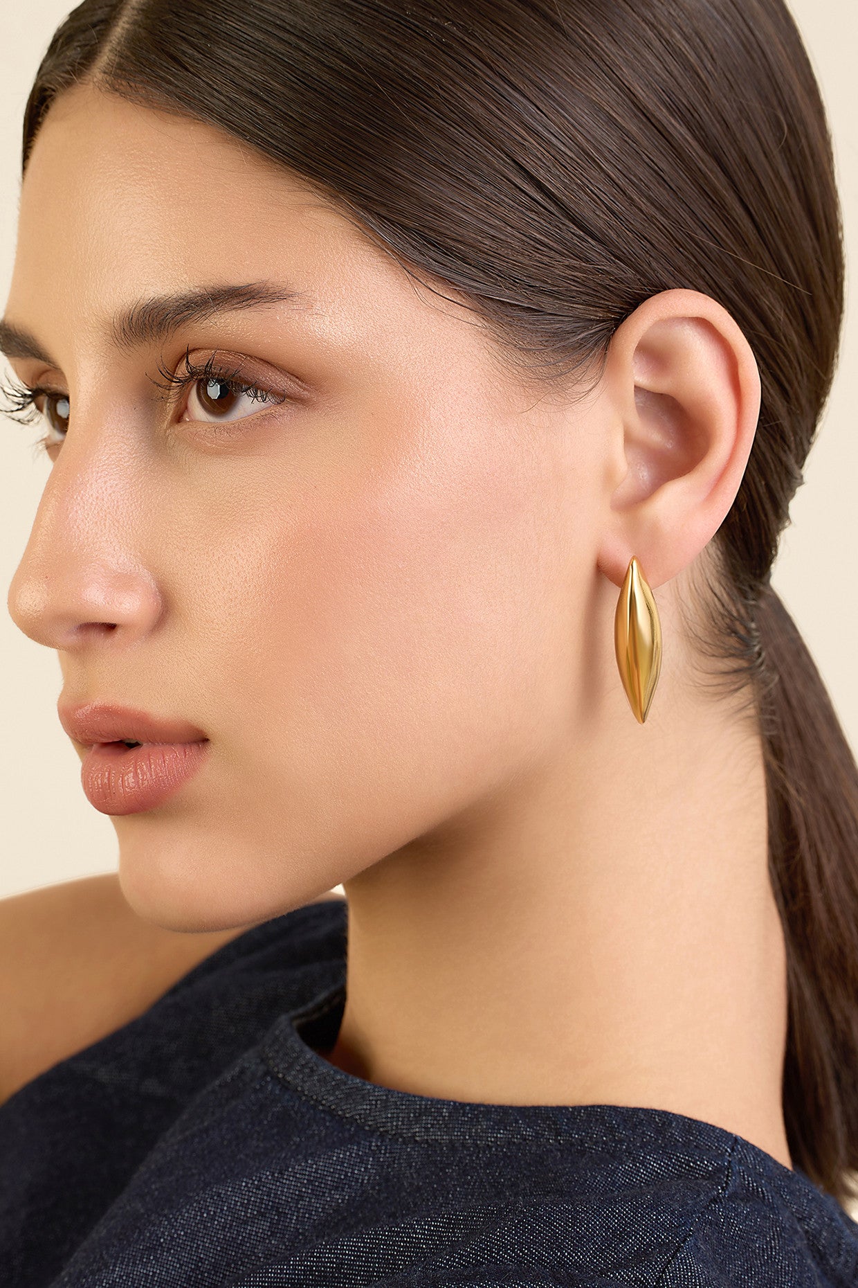Gold Drop Studs