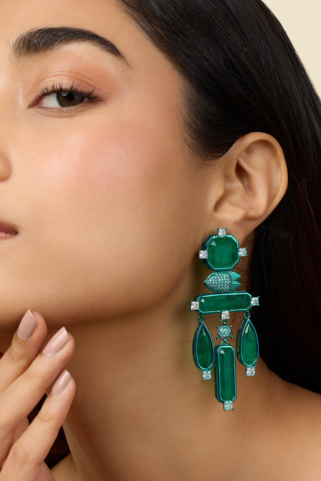 Emerald Carnevale Danglers