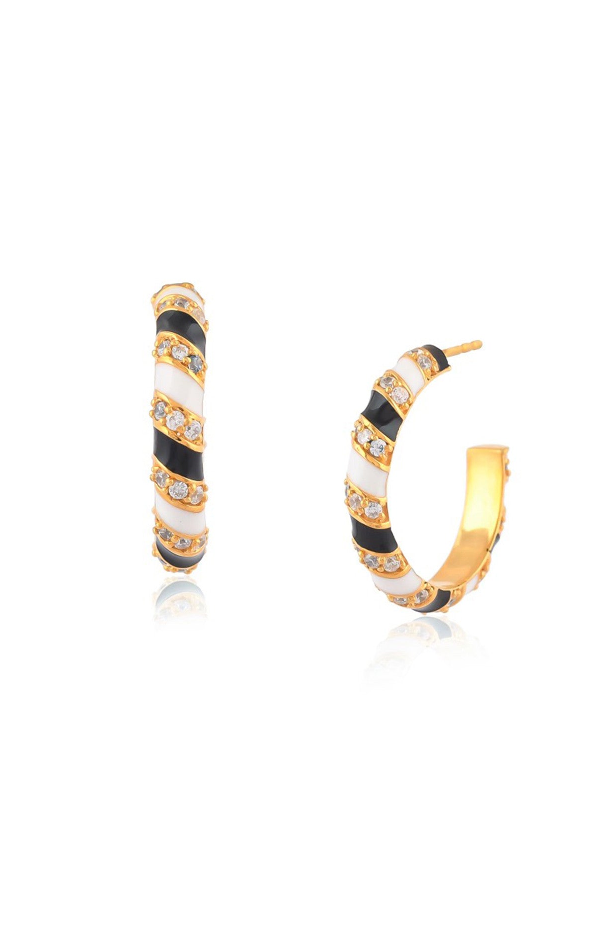 Ebony & Ivory Bonita Hoops