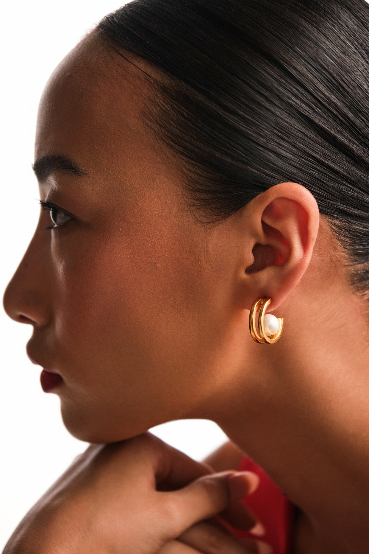 Echo Hoops in 22Kt Gold Plating