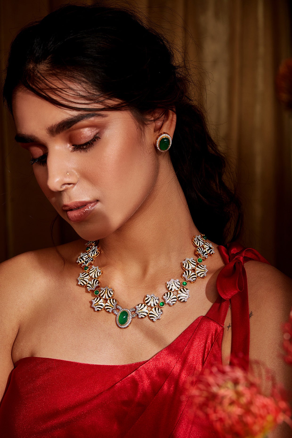 Elizabeth Studs in 22Kt Gold Plated 925 Sterling Silver