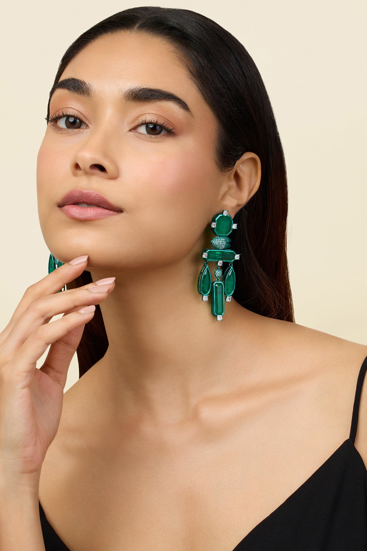 Emerald Carnevale Danglers