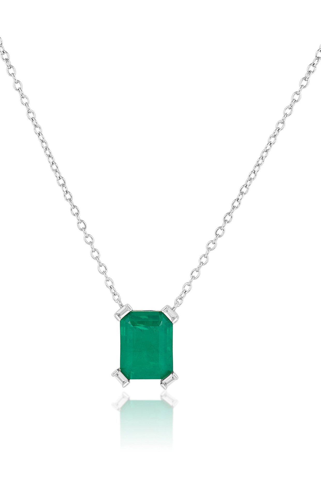Emerald Cut Statement Pendant