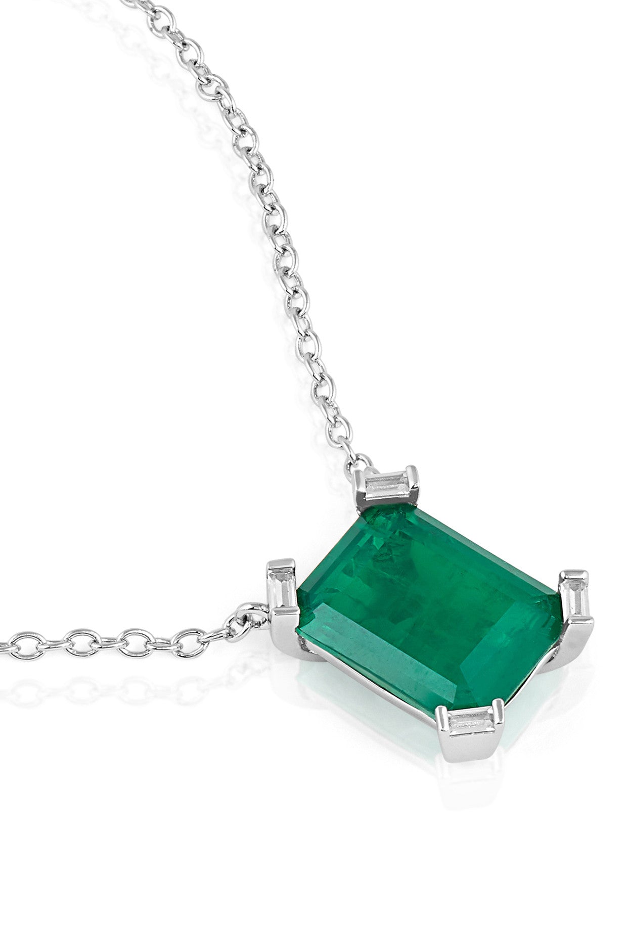 Emerald Cut Statement Pendant