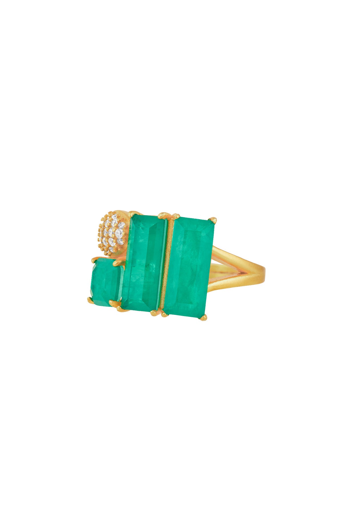 Emerald Dreams Cocktail Ring