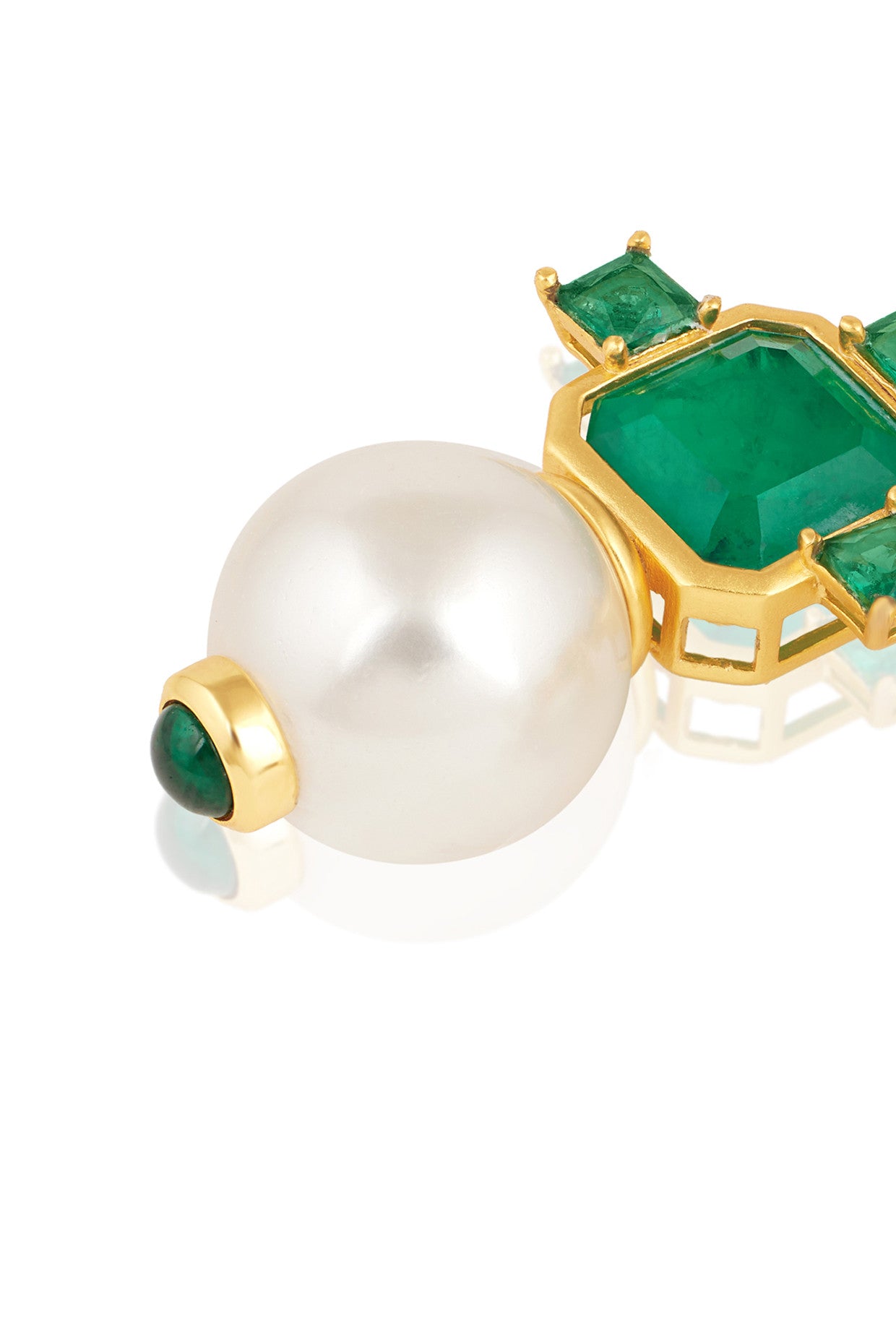 Emerald Elegance Libra Earrings