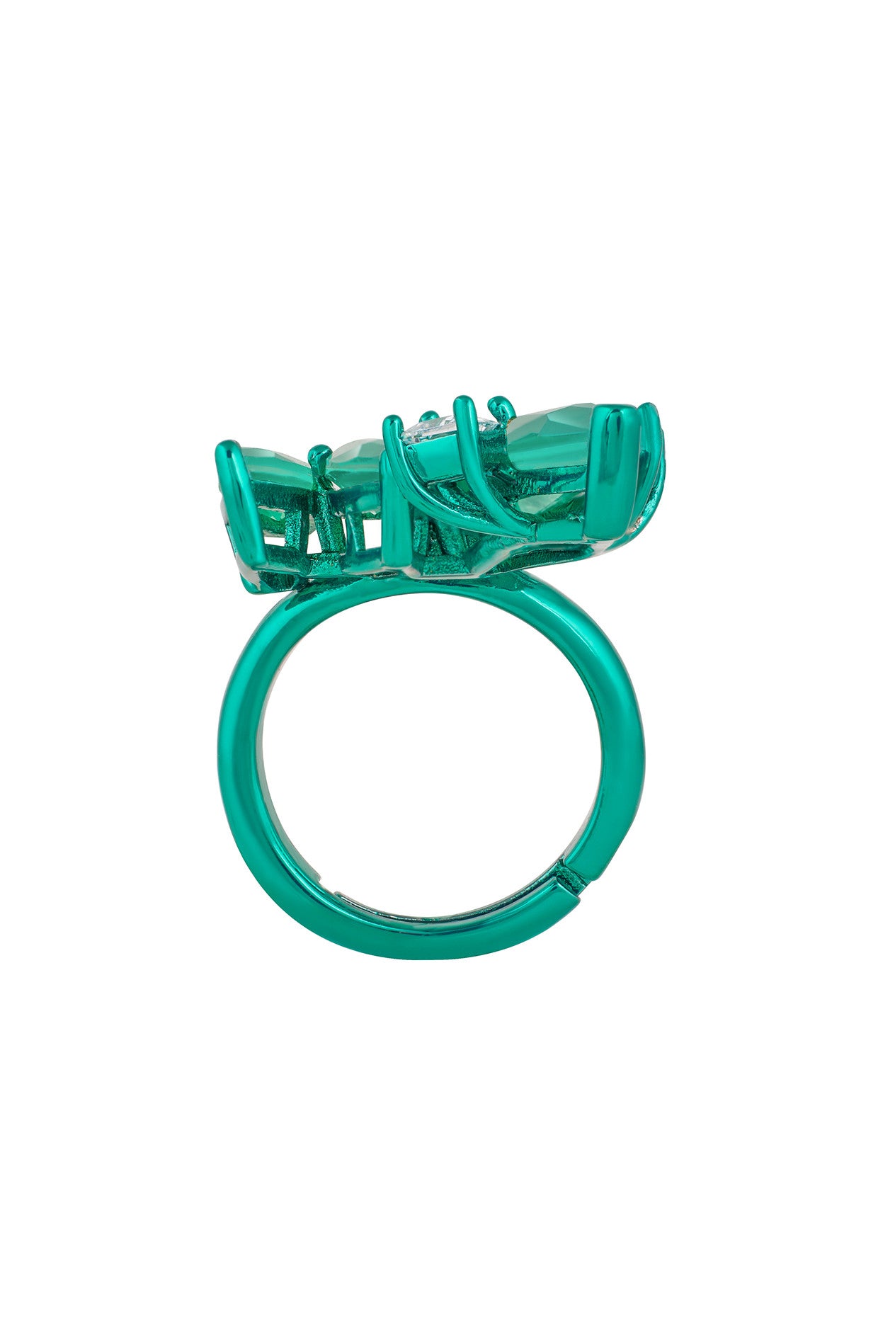 Emerald Flame Cocktail Ring