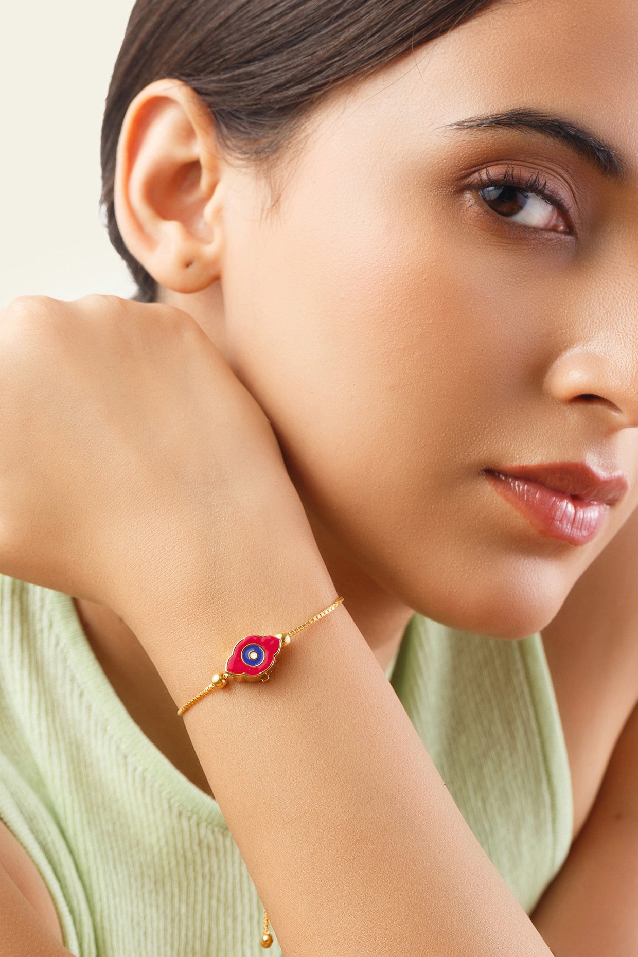 Enamel Eye Bracelet
