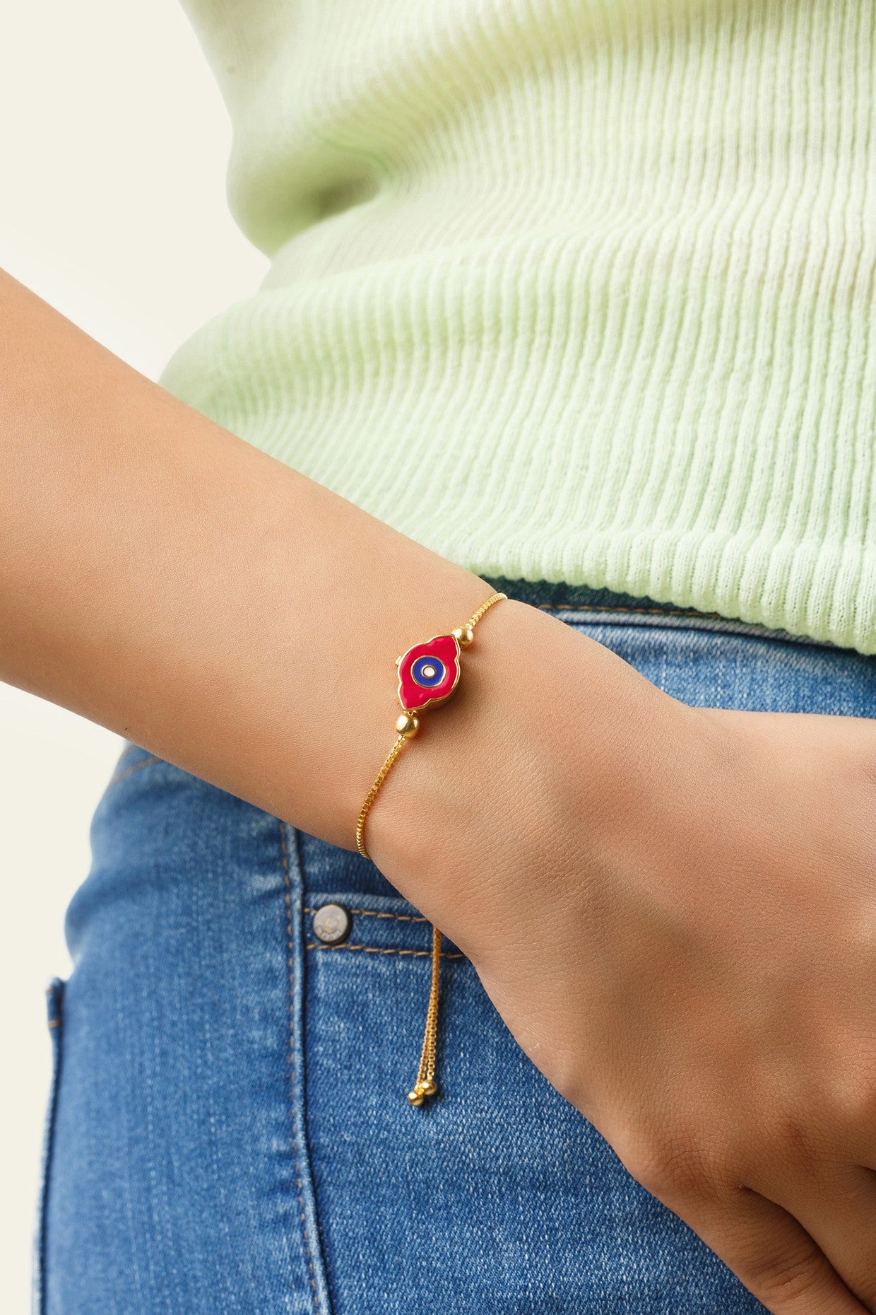 Enamel Eye Bracelet