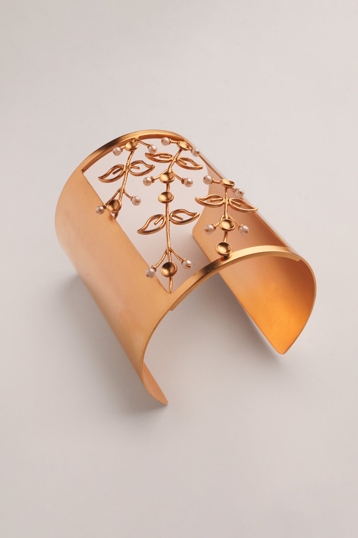 Fern Fantasy Gold Plated Cuff