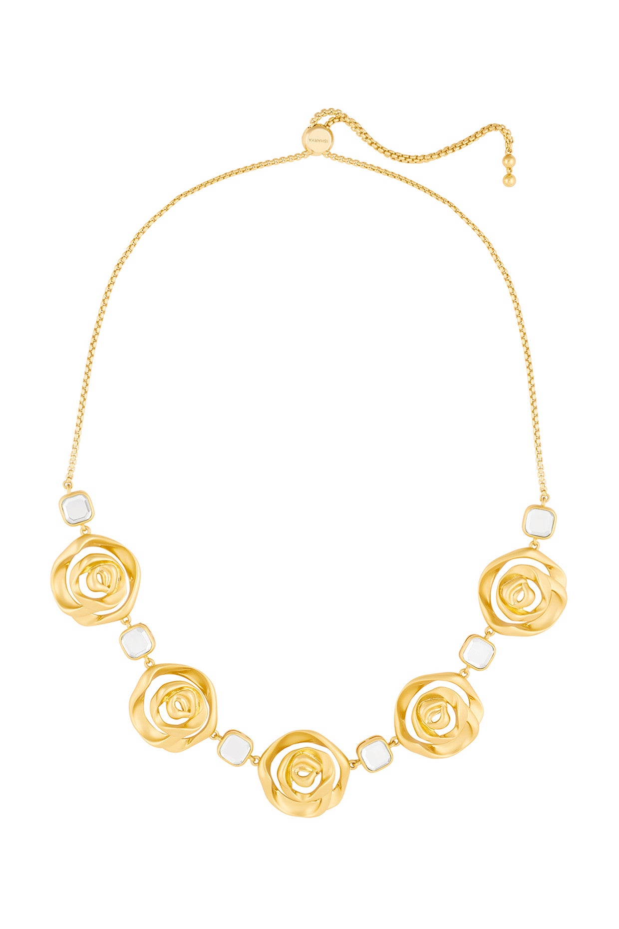 Festive Rose Collar Necklace