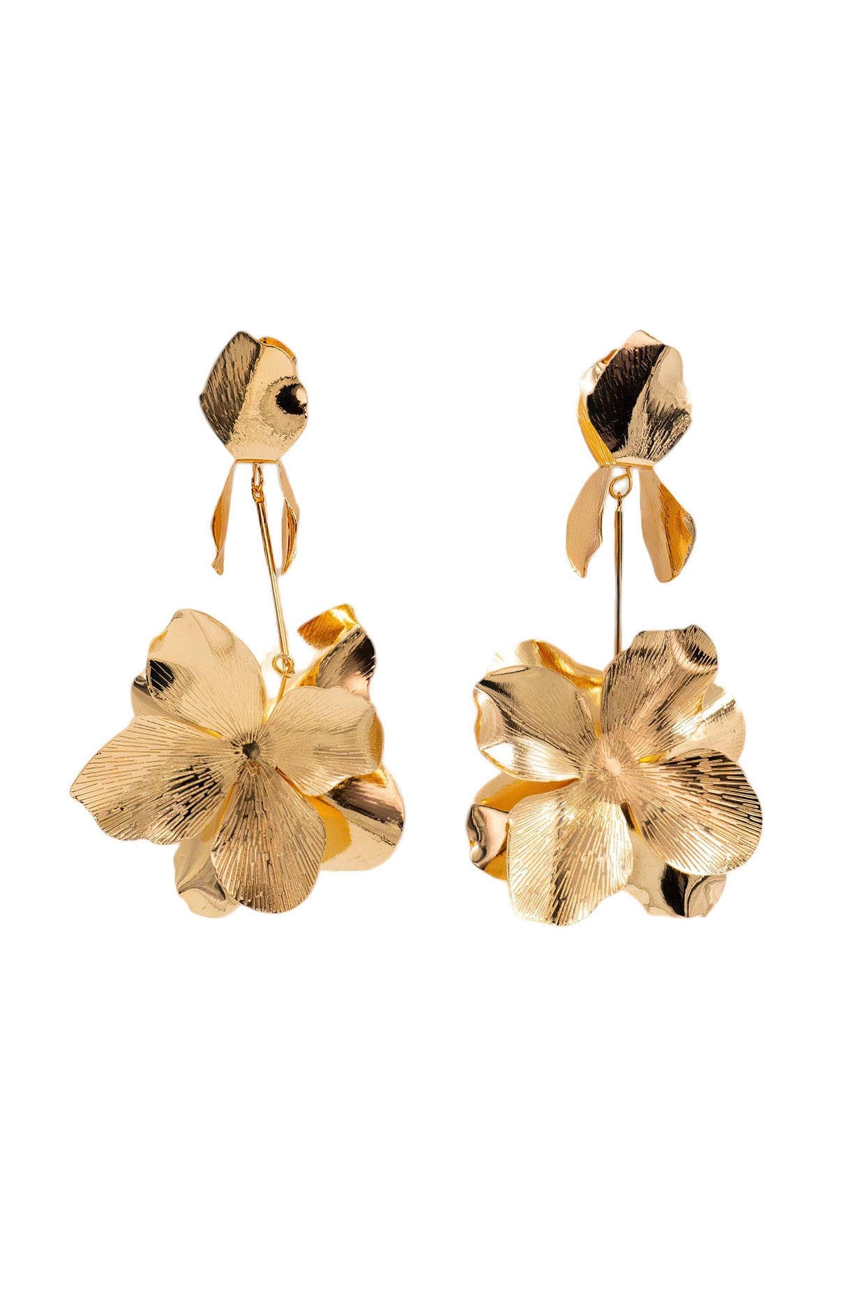 Flower Power Earrings 18k Gold Plated