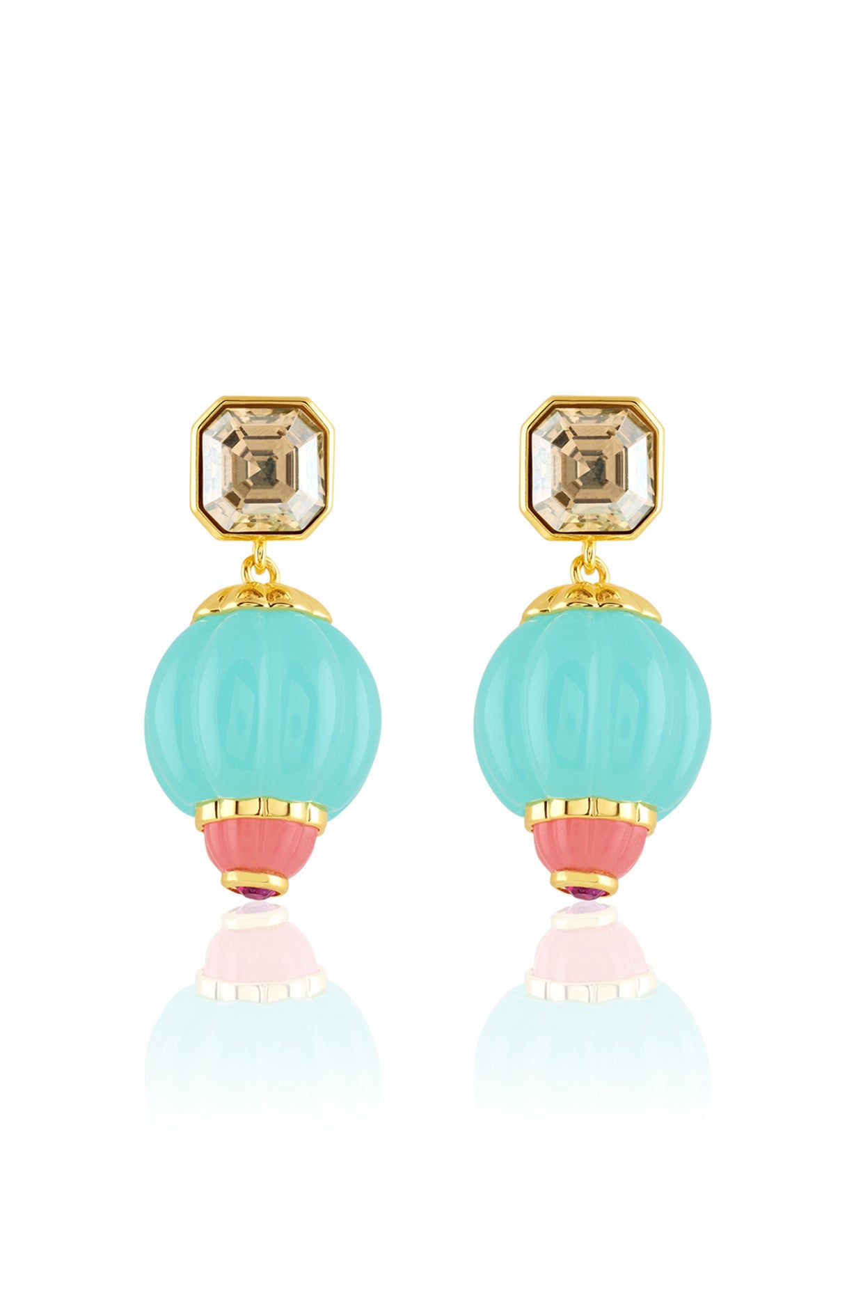 Garden Soiree Statement Earrings 18Kt Gold Plated