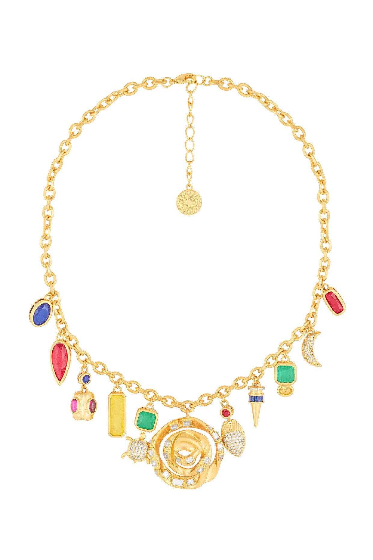 Gemstones Charm Necklace