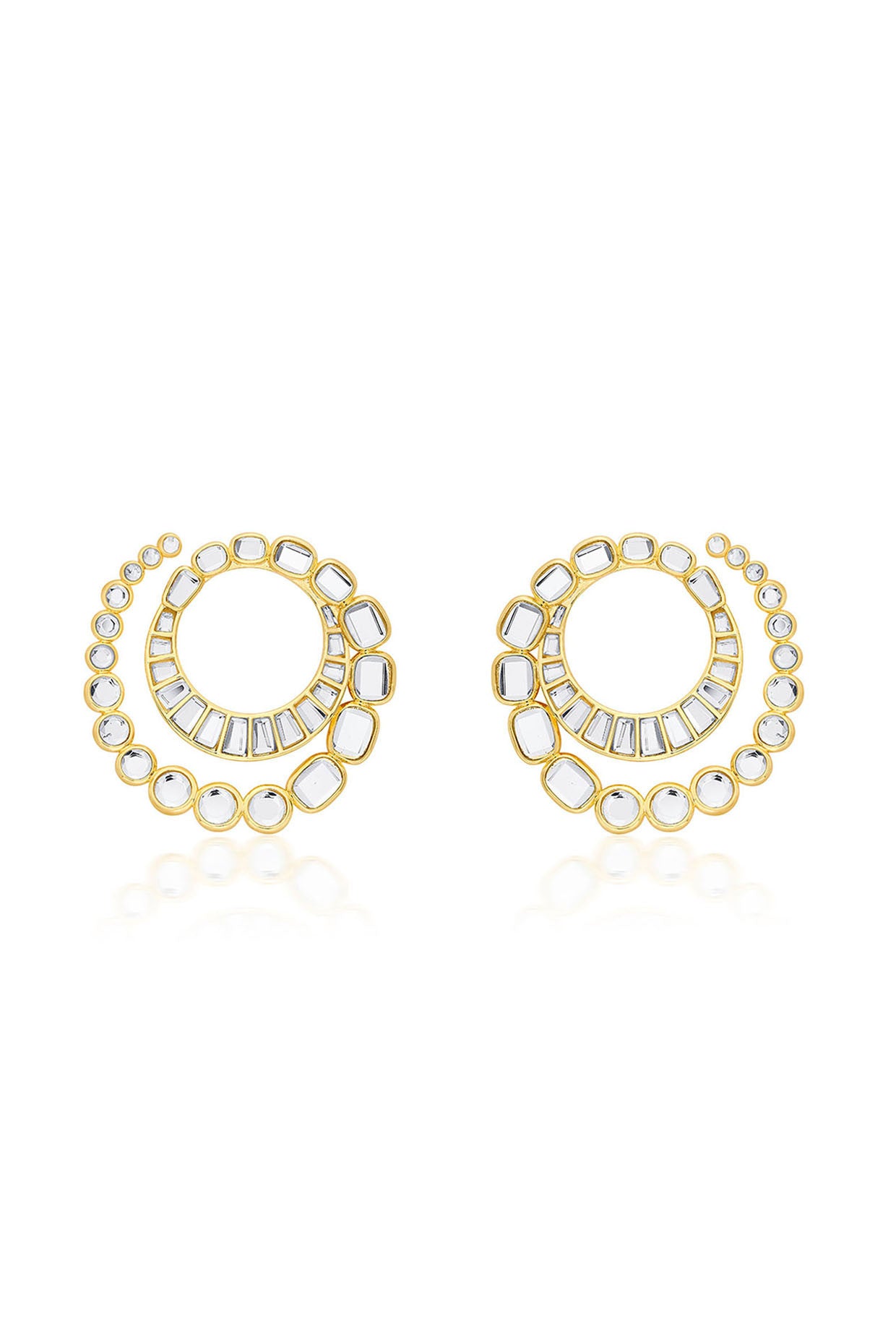 Glimmer Orange Peel Earrings