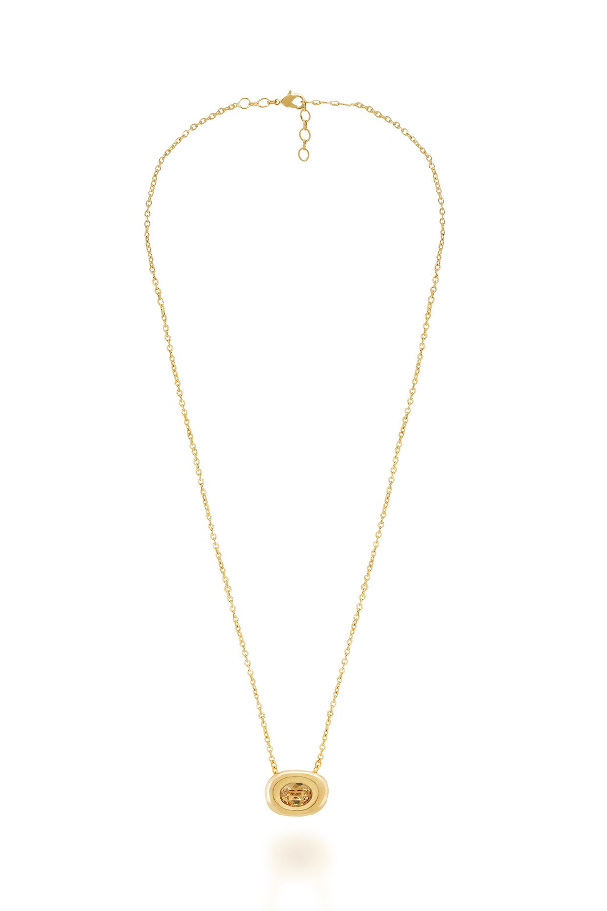Gold Axis Pendant Necklace