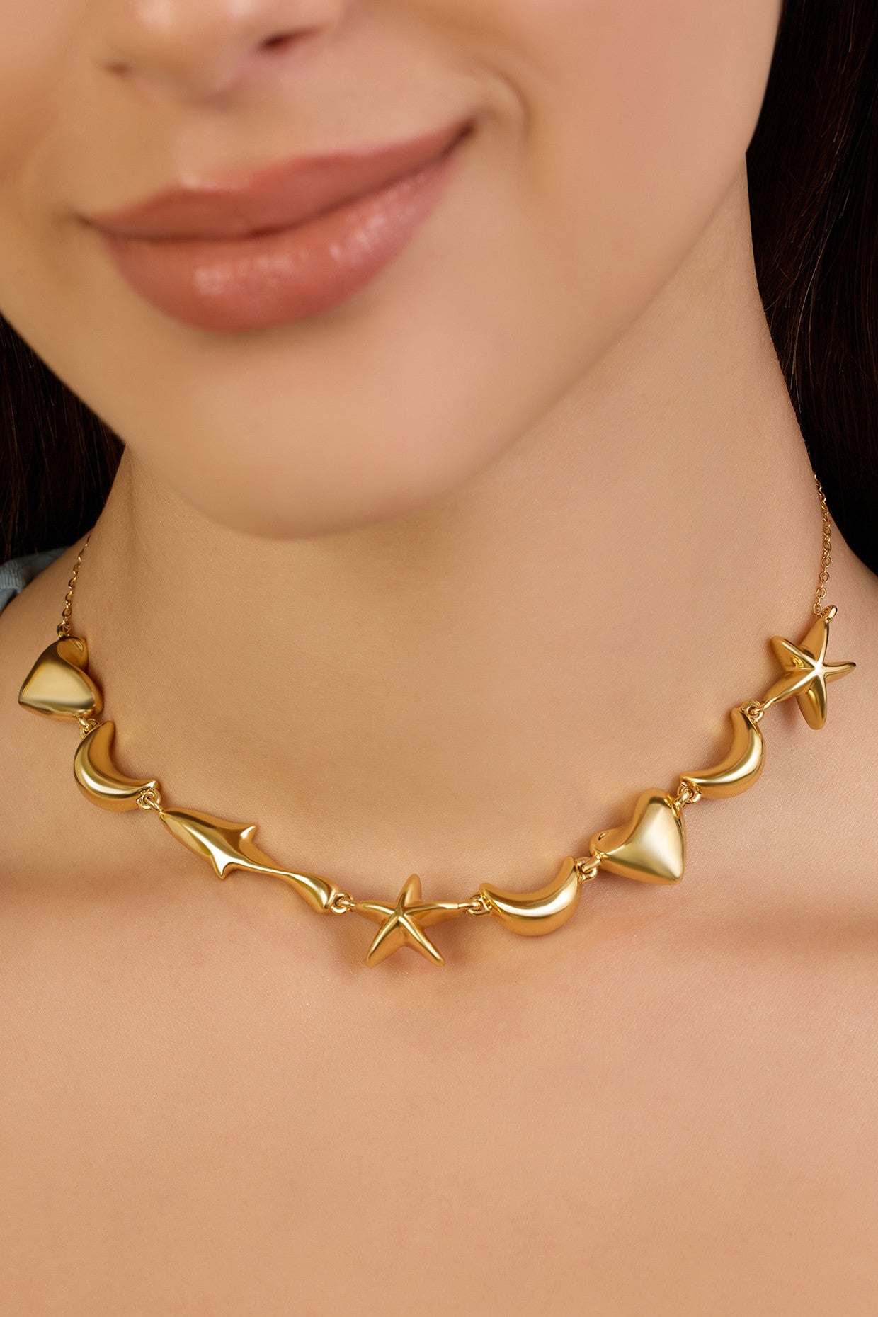 Gold Charm Necklace