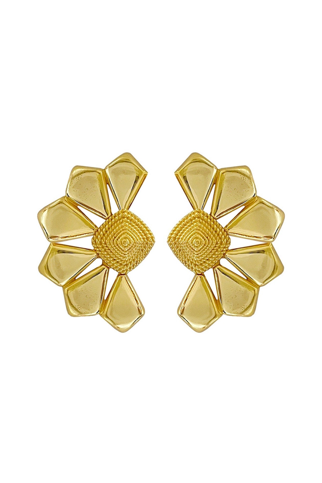 Gold Plated Cara Semi Studs