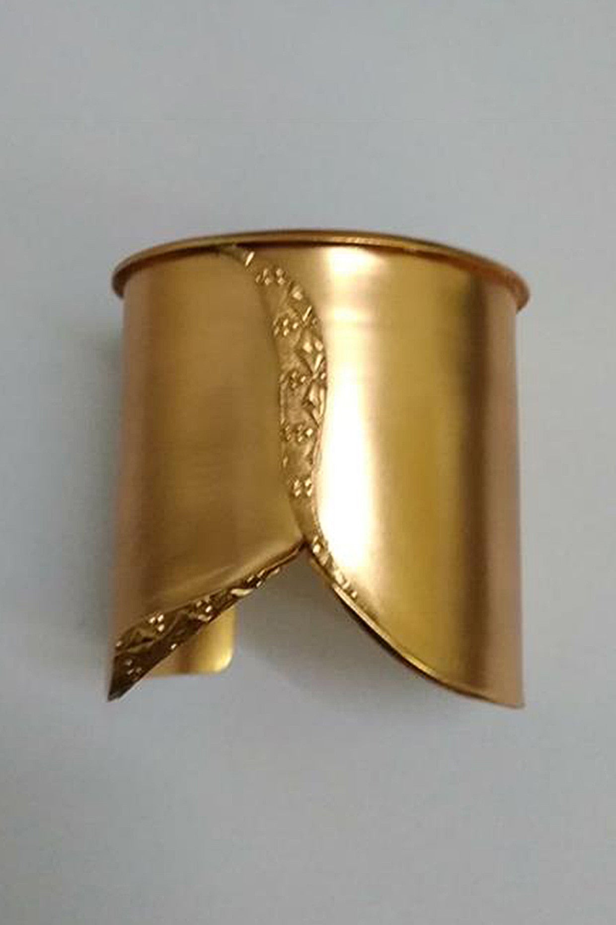 Gold Plated Engraved Cuff