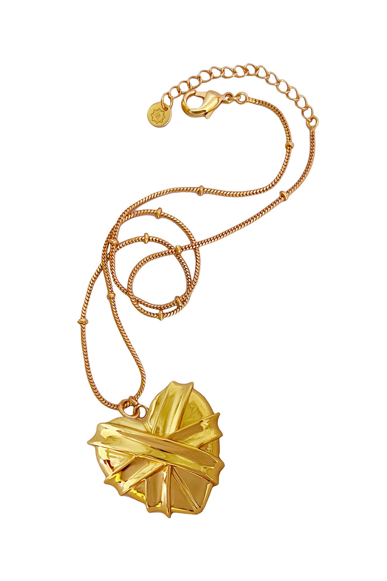 Gold Plated Healing Heart Chain