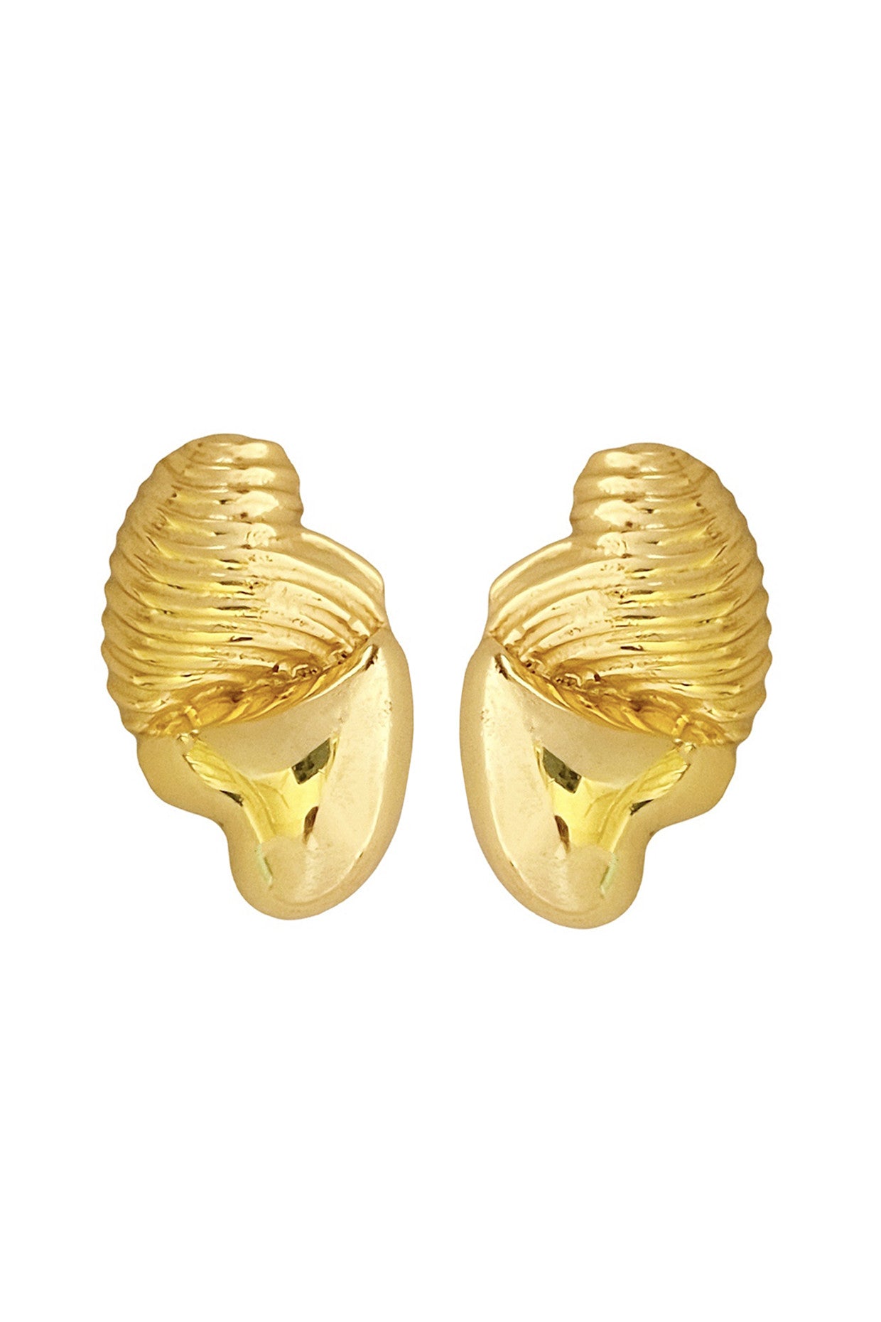 Gold Plated Melted Heart Studs