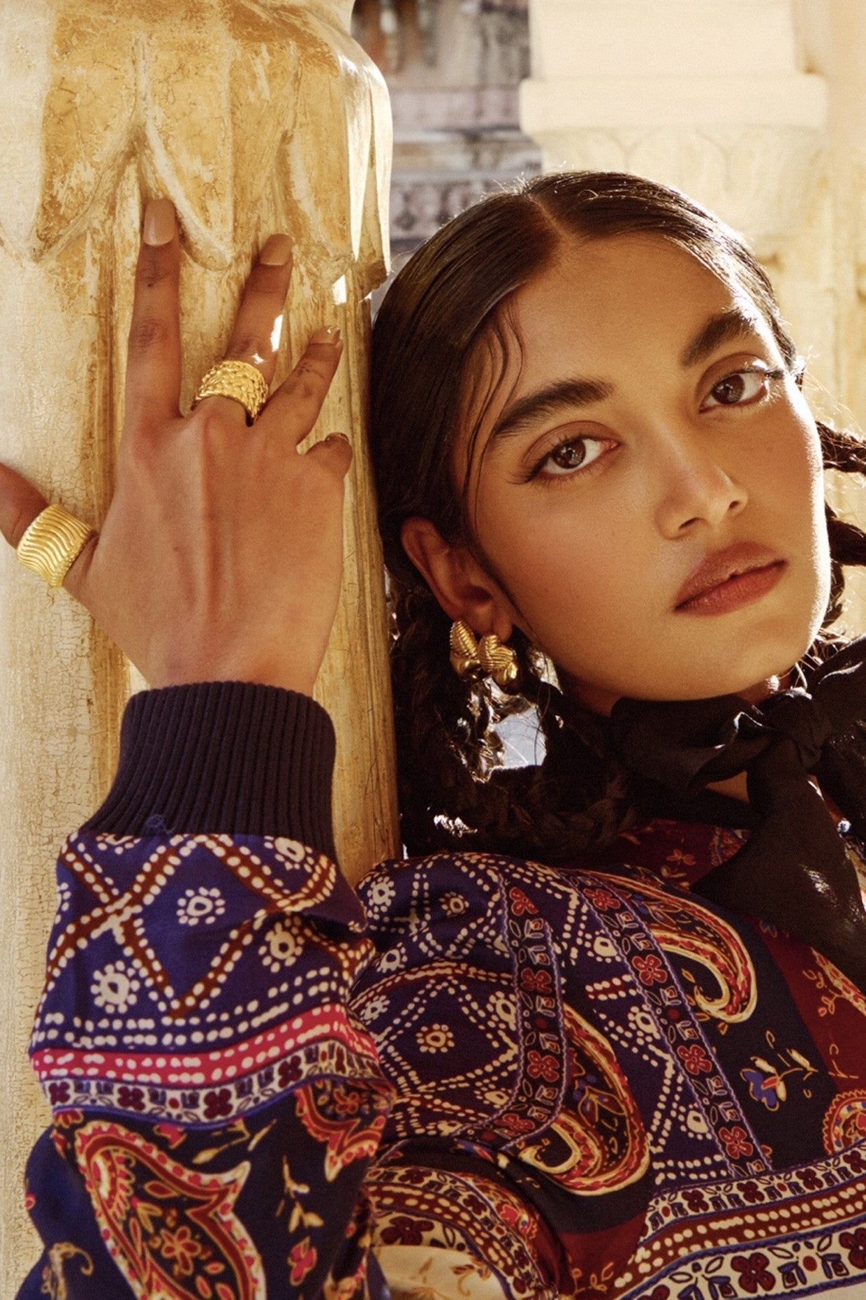 Gold Plated Melted Heart Studs