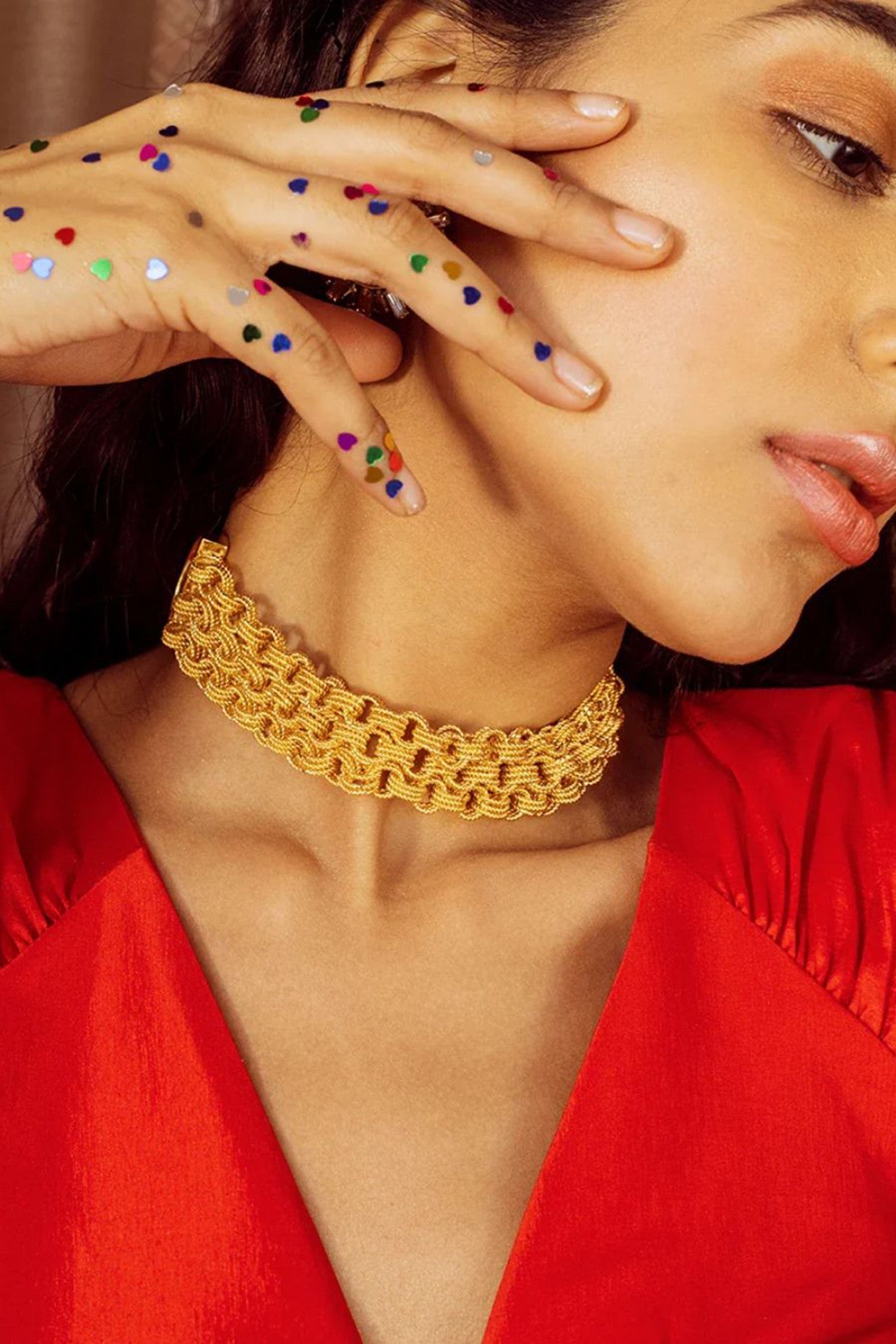 Gold Plated Mona Choker
