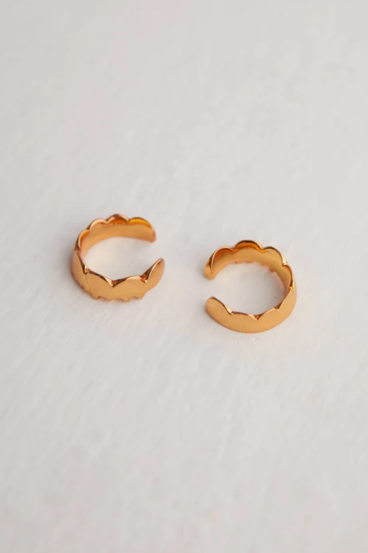 Gold Plated Moon Rings