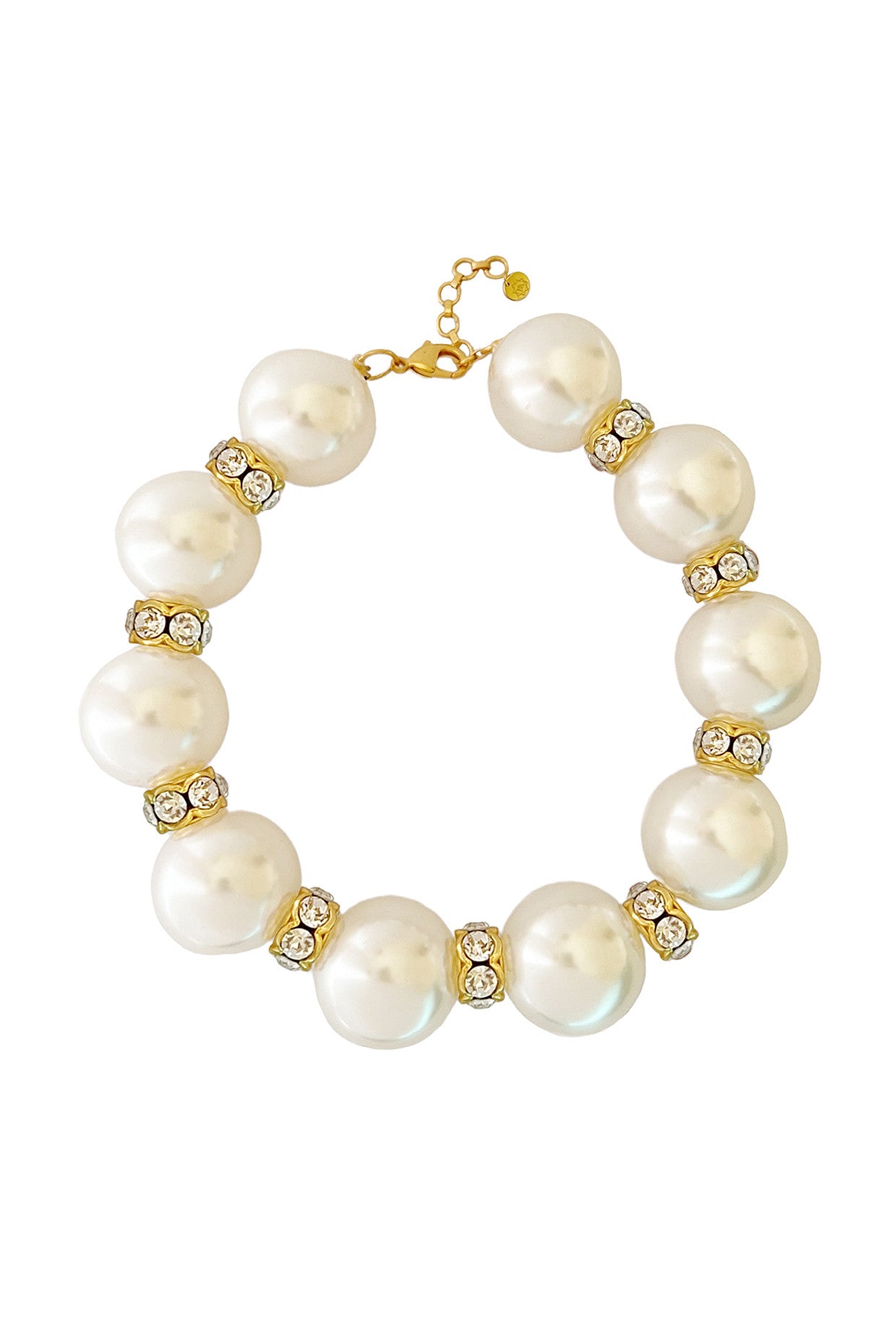 Gold Plated Pearl Frost Necklace