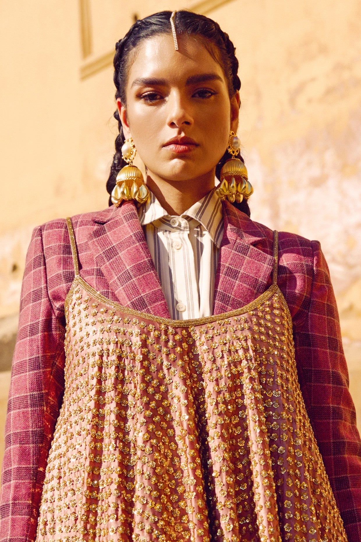 Gold Plated Regal Chandelier Drops